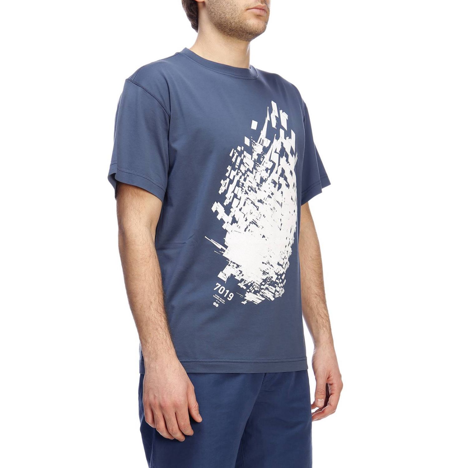 Stone Island Outlet: T-shirt men | T-Shirt Stone Island Men Blue | T ...