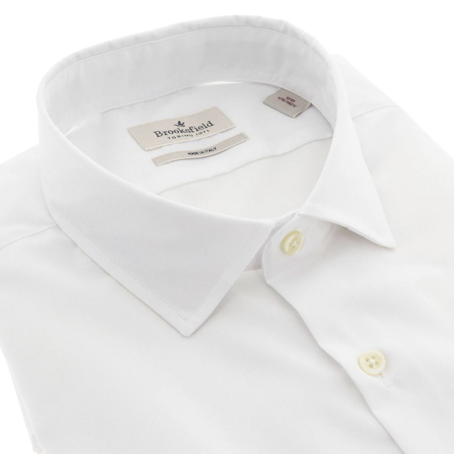 Brooksfield Outlet: Shirt men - White | Shirt Brooksfield 202A R016 ...