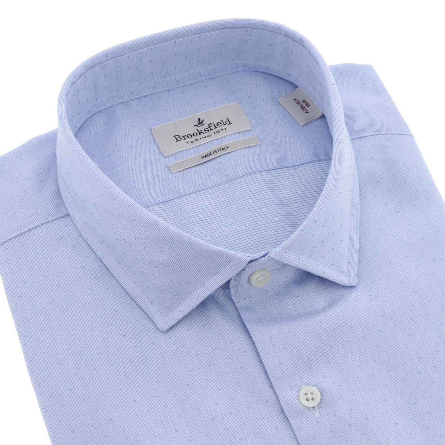 Brooksfield Outlet: Shirt men | Shirt Brooksfield Men Gnawed Blue ...