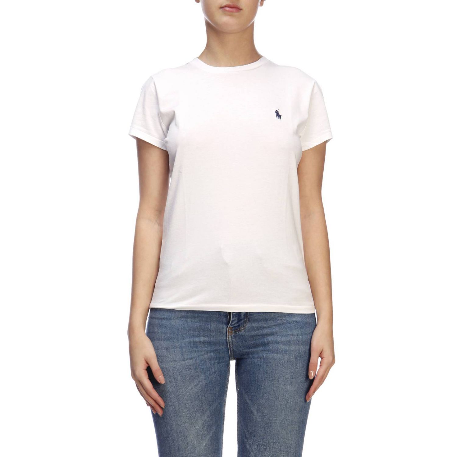 ladies white ralph lauren t shirt