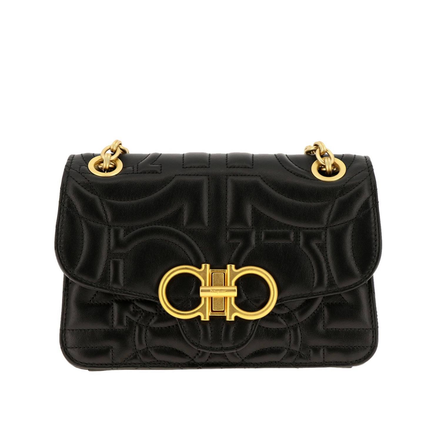 ferragamo black shoulder bag