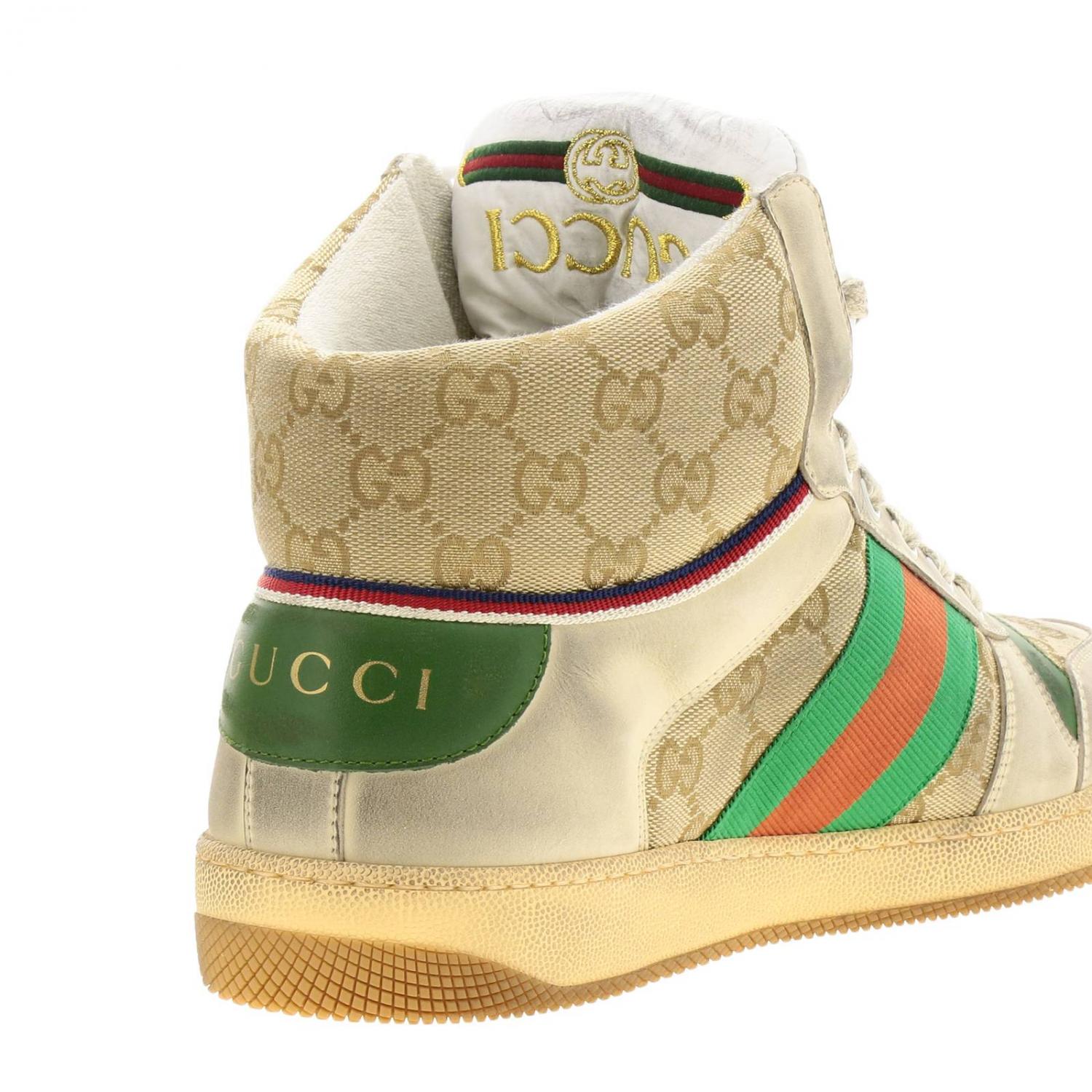 GUCCI Shoes men Sneakers Gucci Men Beige Sneakers Gucci 563730