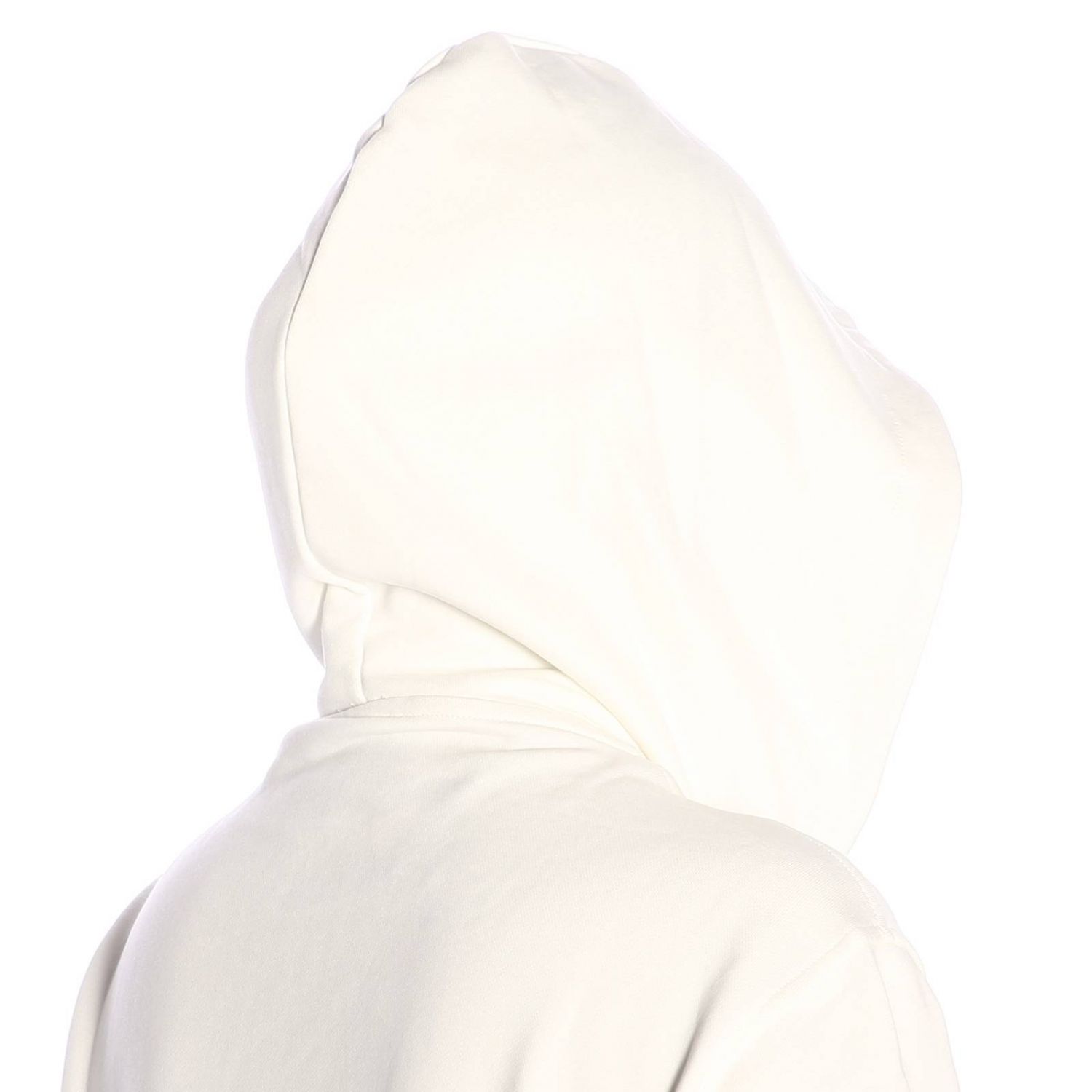 Moschino Outlet: Capsule Collection Pixel sweatshirt with hood - White ...