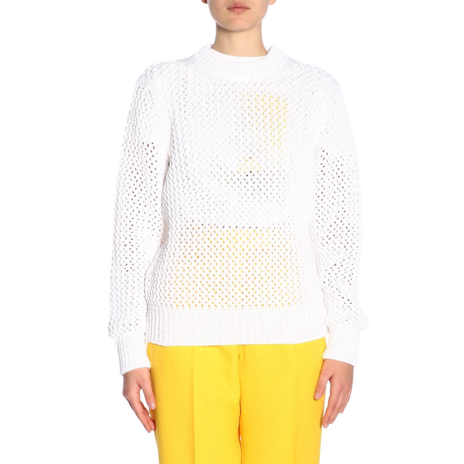 calvin klein white jumper womens