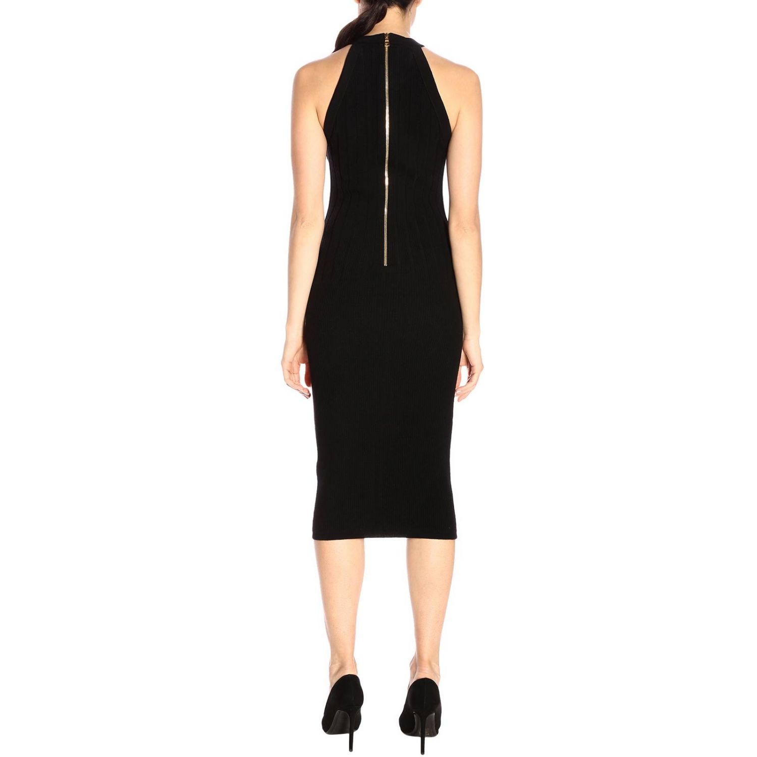 BALMAIN: Dress women | Dress Balmain Women Black | Dress Balmain ...