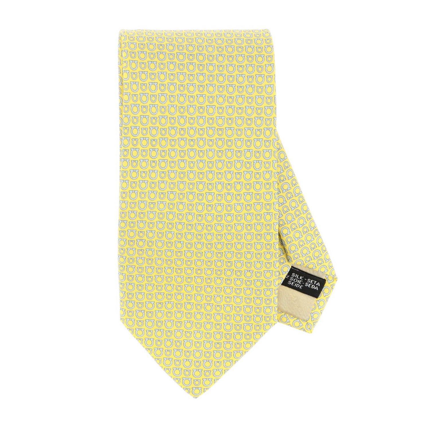 yellow ferragamo tie