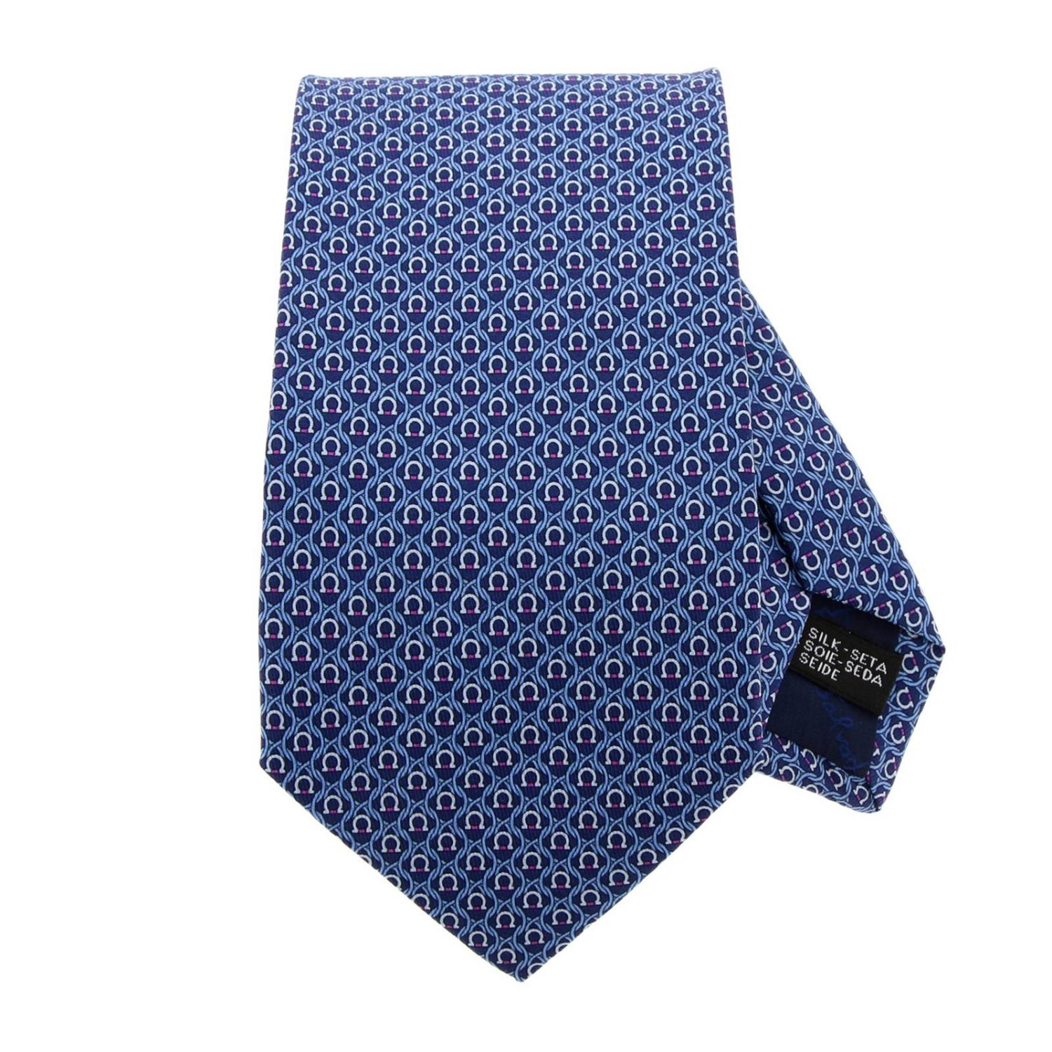 Pure silk tie 8 cm with all over Mediterranean hook pattern | Tie ...