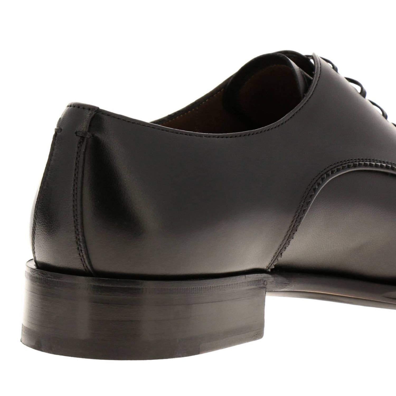 Brogue shoes Salvatore Ferragamo: Daniel Salvatore Ferragamo smooth leather Derby with rubber sole black 4