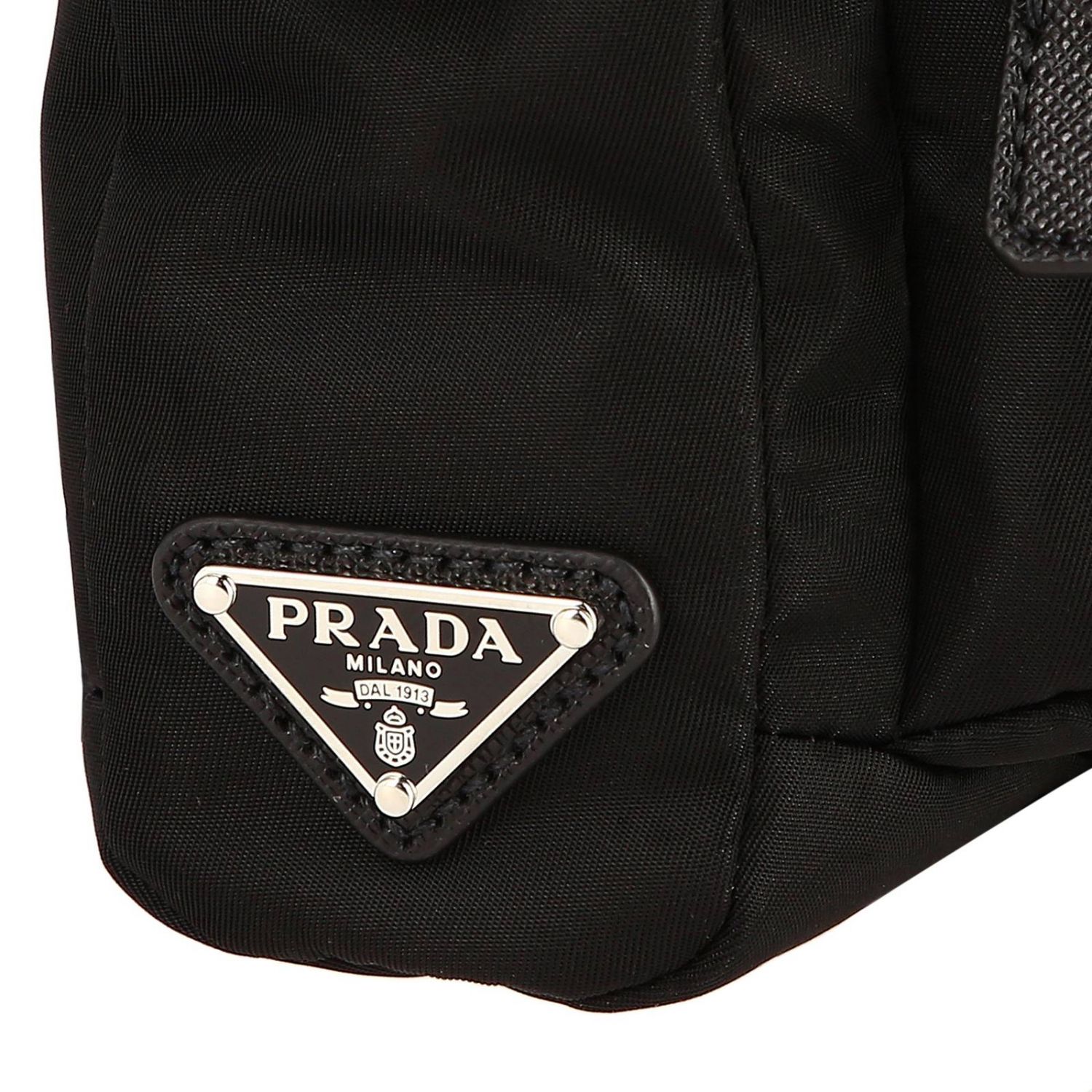 PRADA: Bandolier Camera Nylon Bag with triangular logo | Shoulder Bag ...