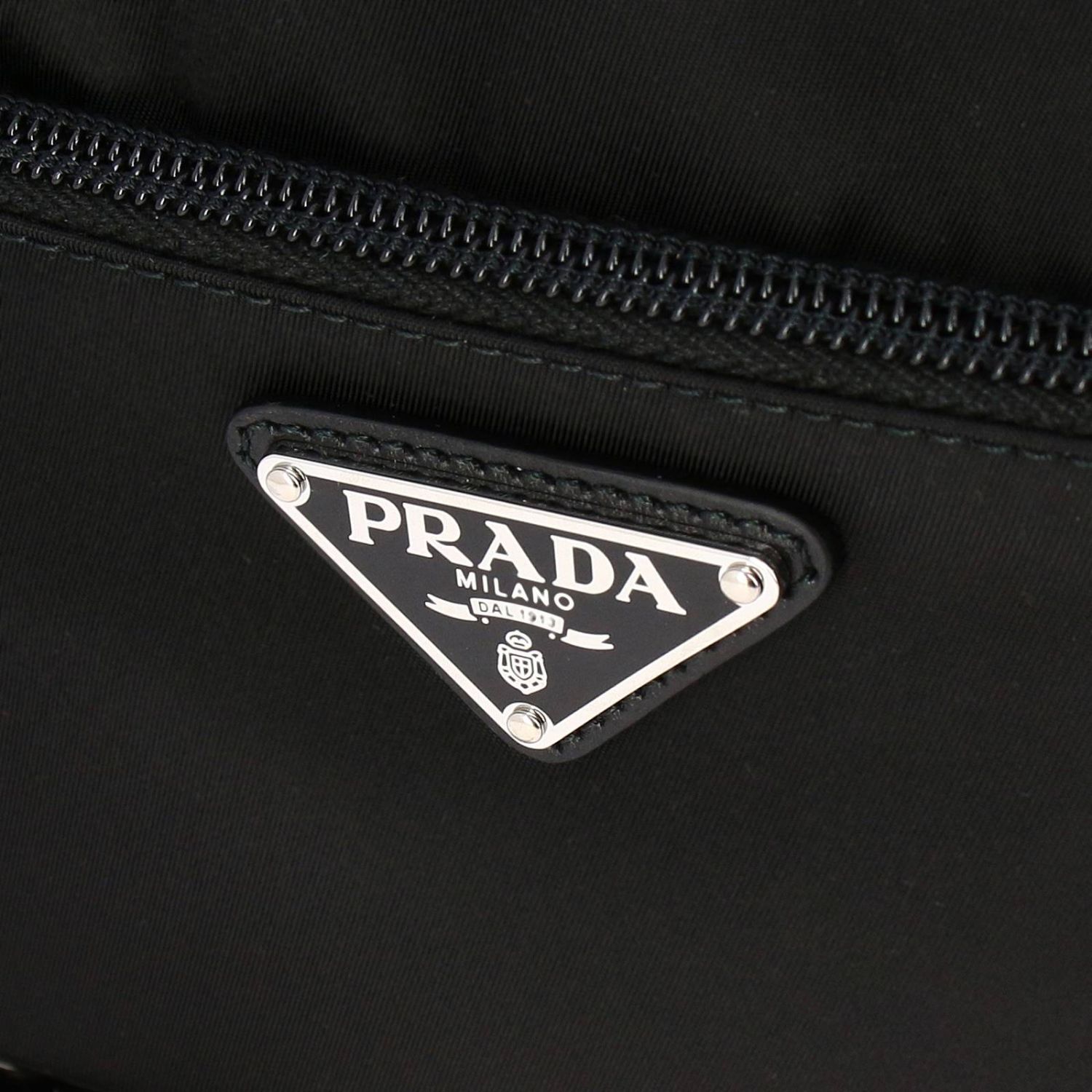 PRADA: New Vela camera bag in nylon with triangular logo | Crossbody ...