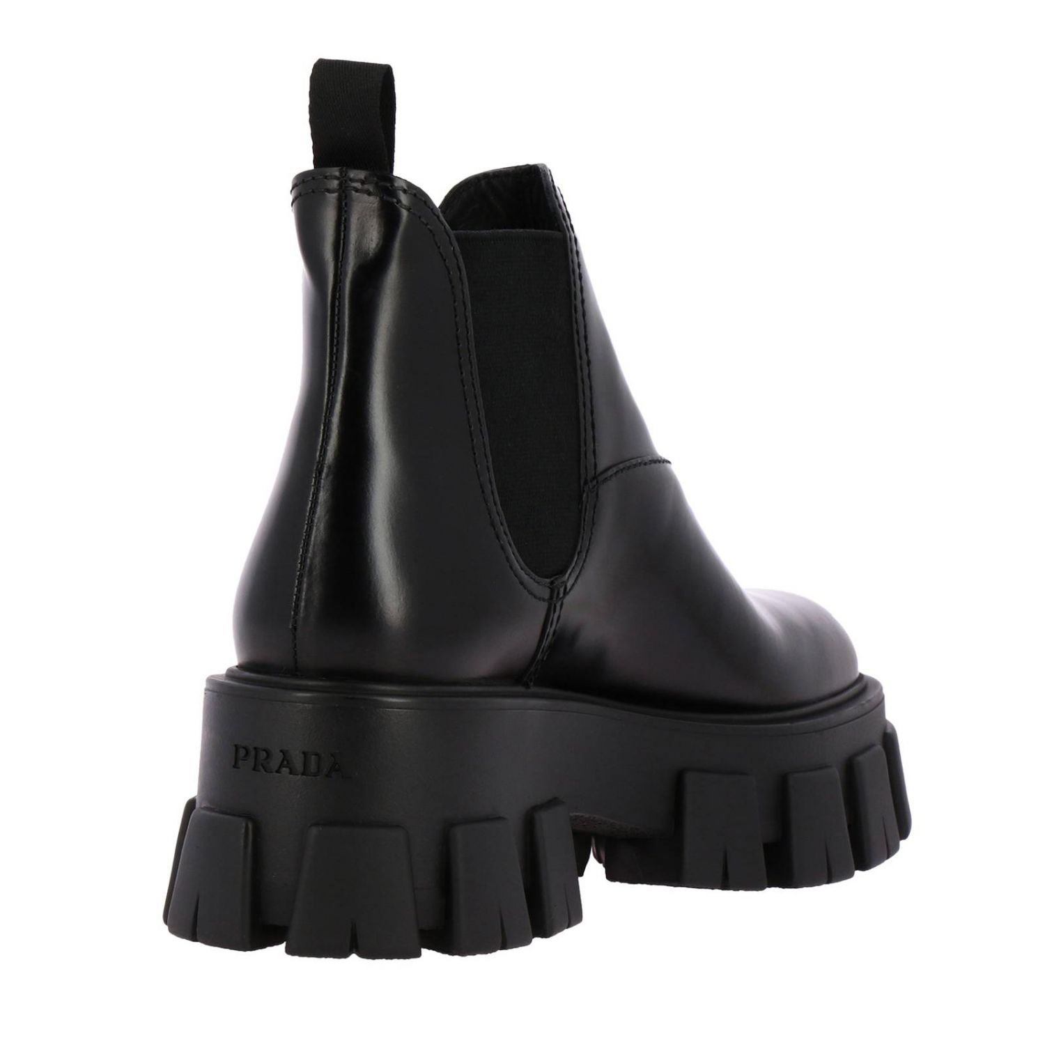 prada leather ankle boots