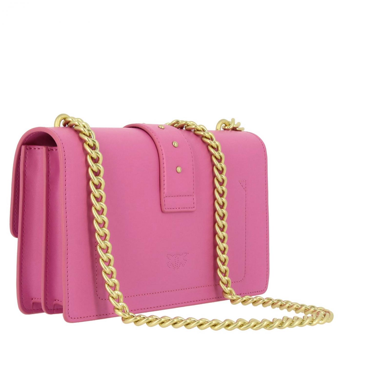 Pinko Fall Winter 19/20 love simply 11 bag in powder pink - 1P21EC Y5FF Q19