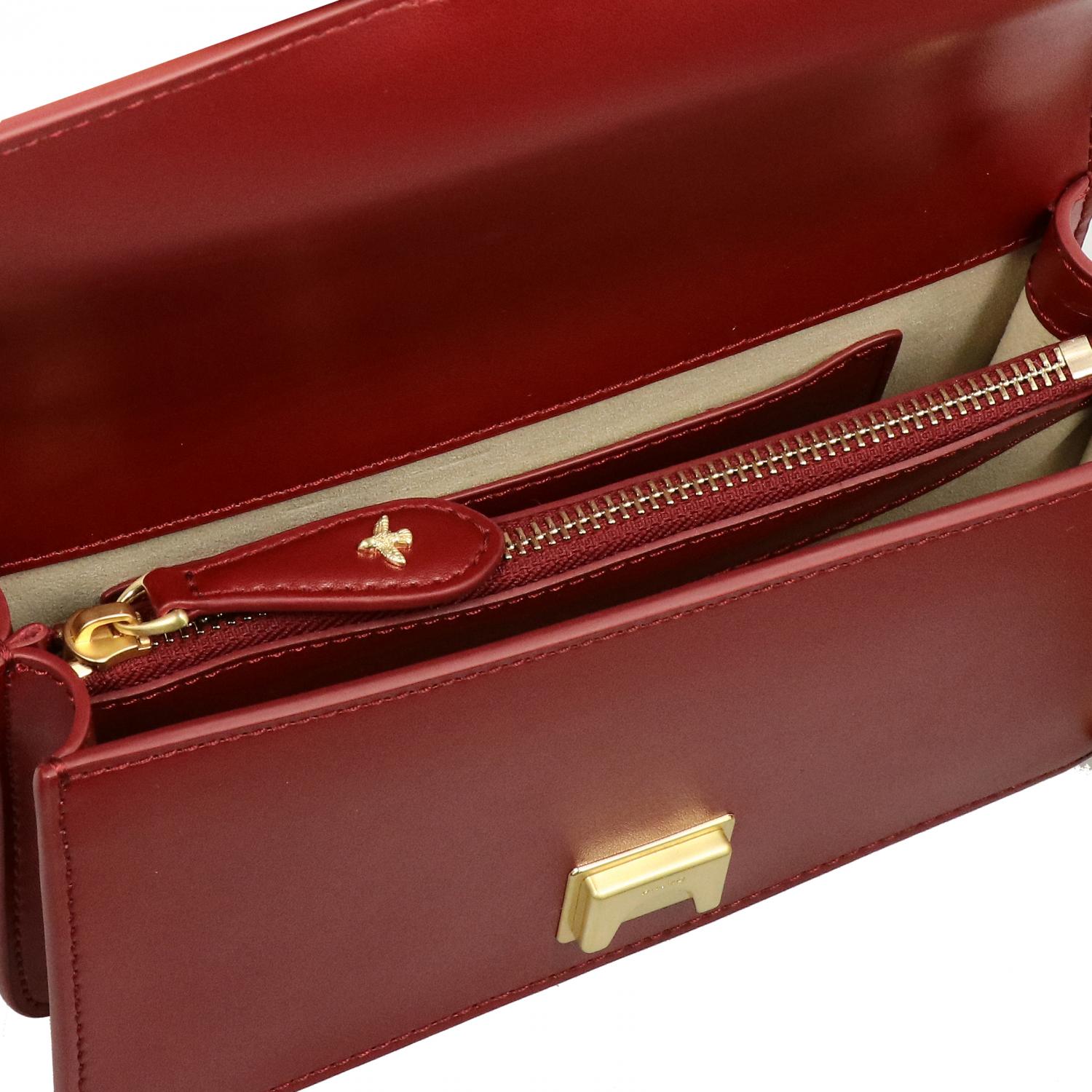 burgundy mini purse