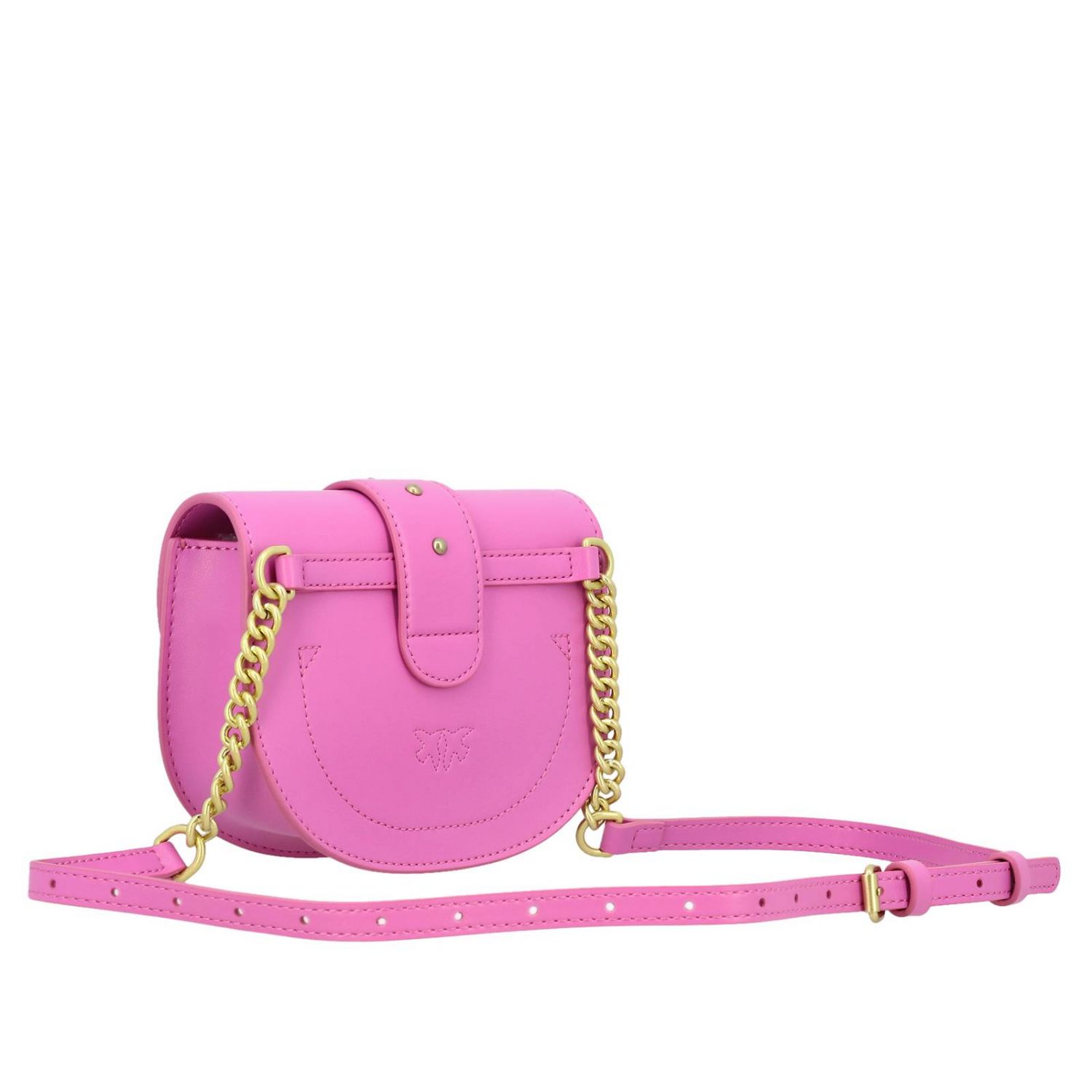 Pinko Outlet: Marsupio Baby round love simply in pelle - Fuxia | Borsa Mini  Pinko 1P21HU-Y5FF BABY ROUND LOVE SIMPLY GIGLIO.COM