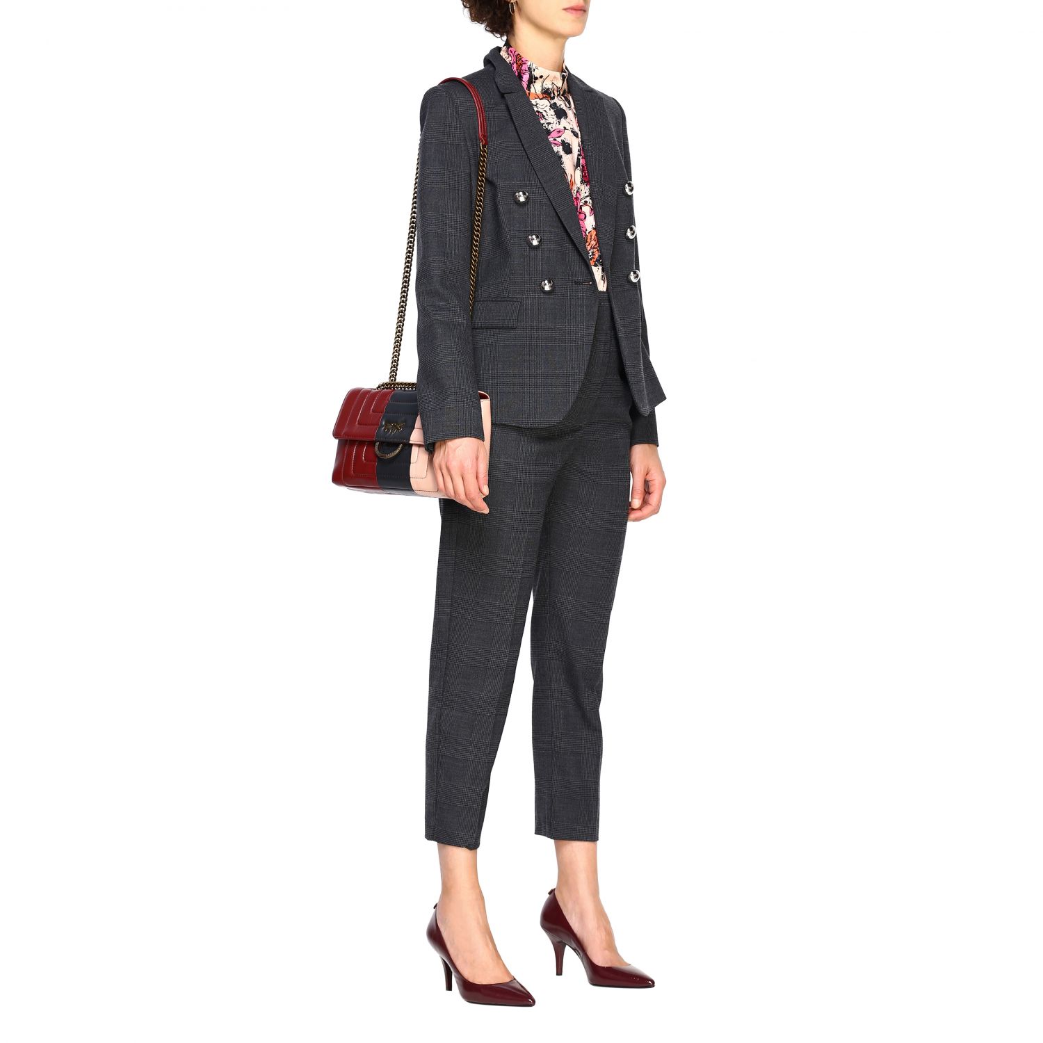 women charcoal suit