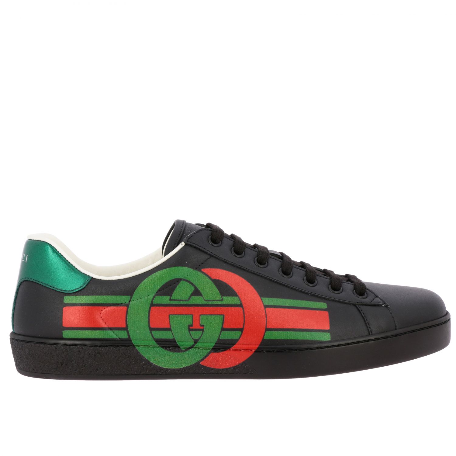 gucci print shoe laces