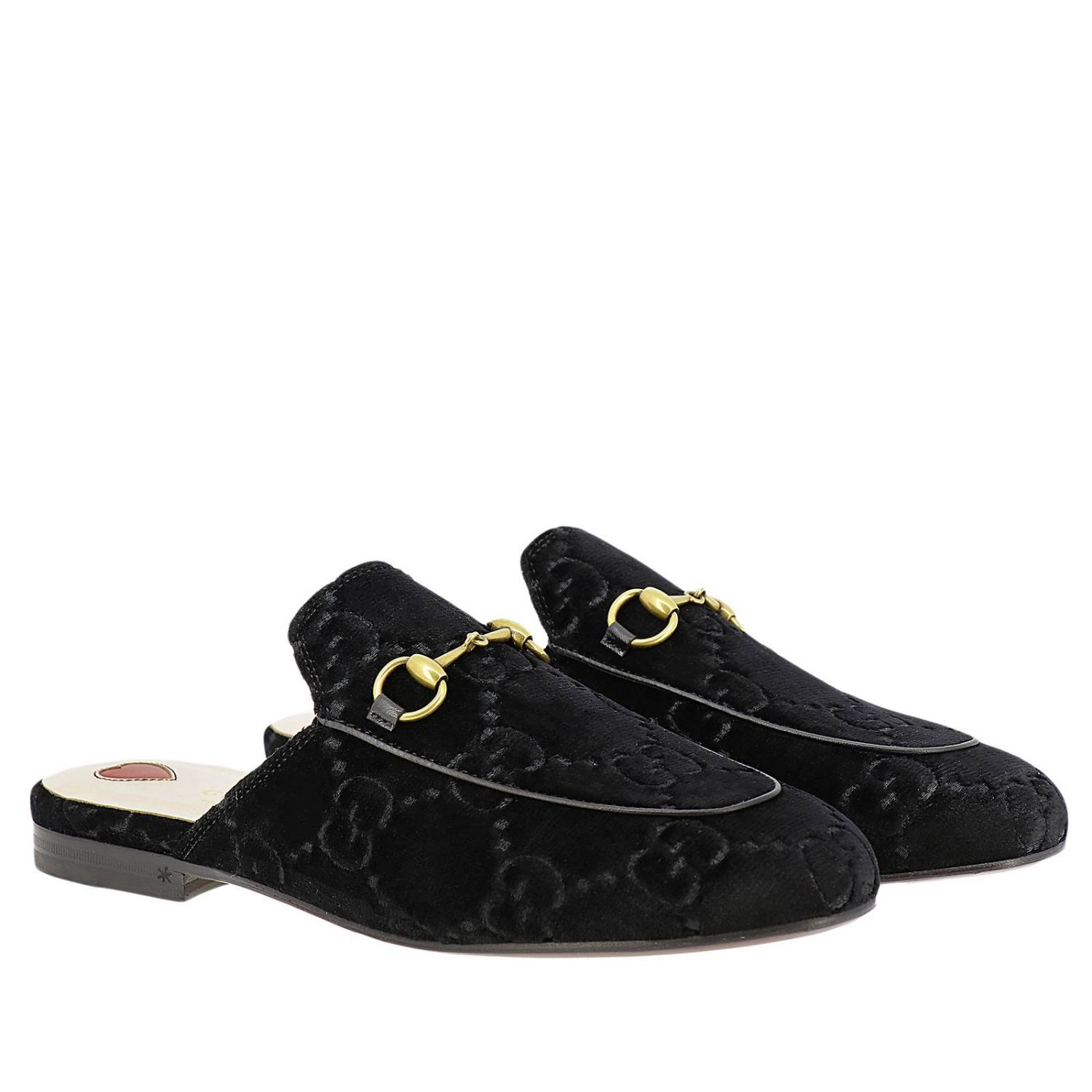 Sandali Gucci in Velluto Nero taglia 35.5 EU - 21571872