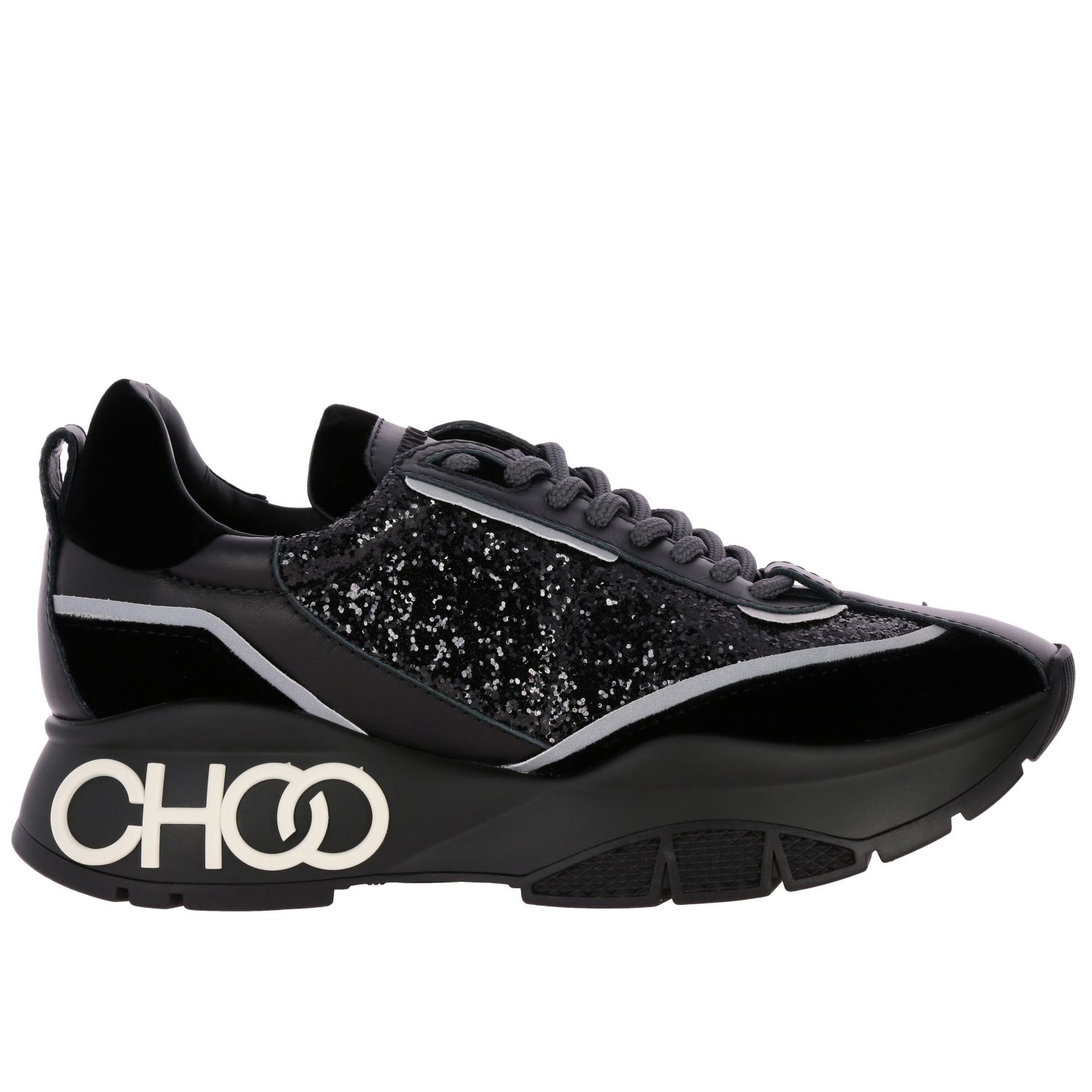Jimmy Outlet: sneakers for women - Black | Jimmy Choo VGB online GIGLIO.COM