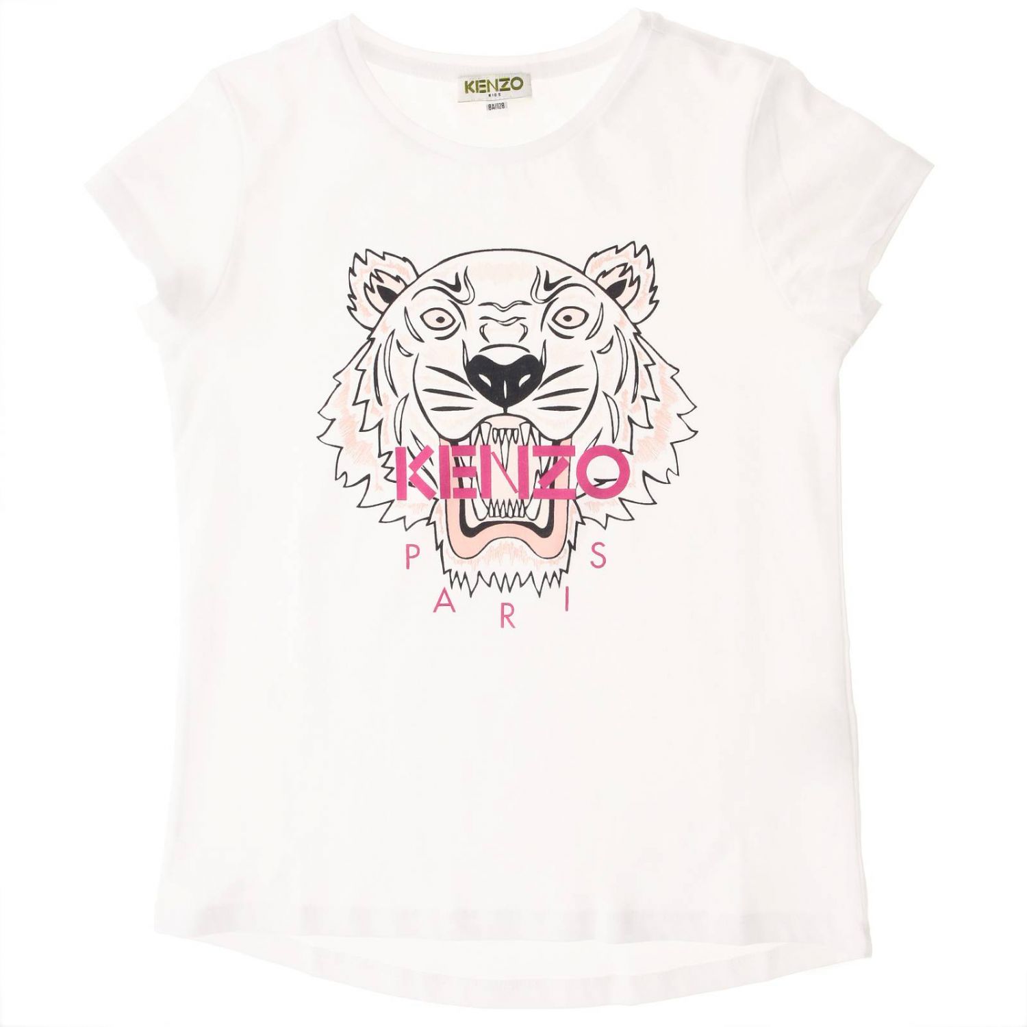 Kenzo Junior Outlet: short-sleeved T-shirt with maxi Tiger Kenzo Paris ...