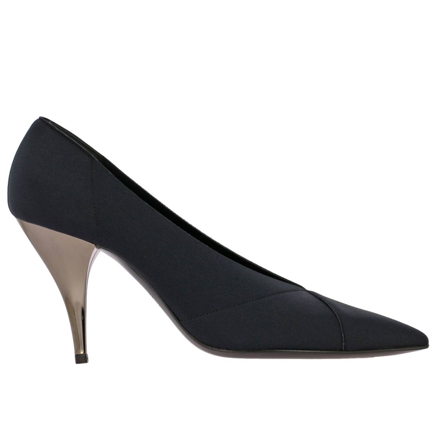 CASADEI Delfina Dekollet Aus Lycra Mit Metallischem Absatz Pumps 