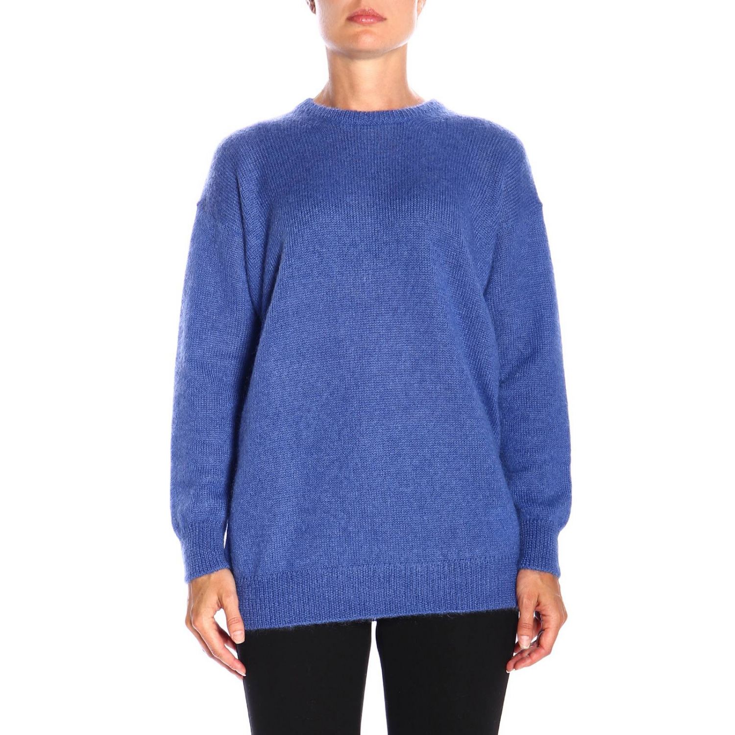 Max Mara Outlet: Relax Pullover in mohair wool | Sweater Max Mara Women ...