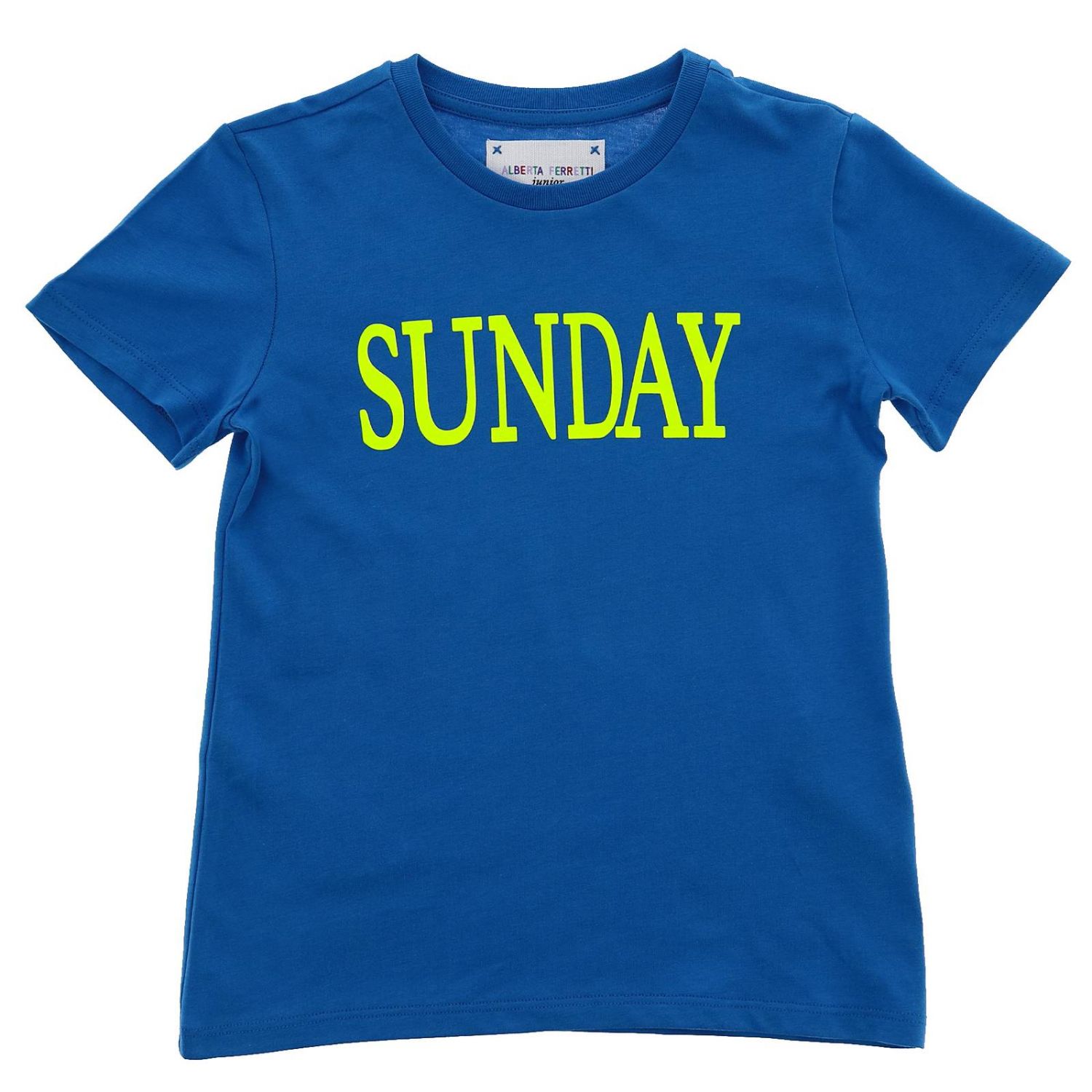 Alberta Ferretti Junior Outlet tshirt for girls Royal Blue