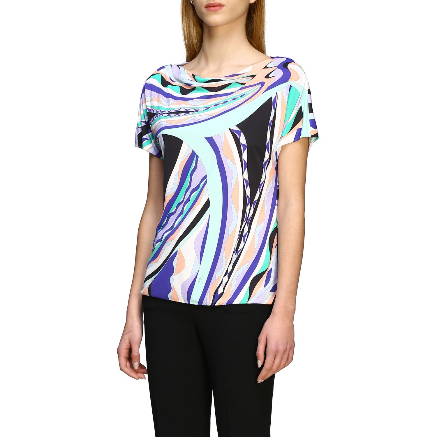 Emilio Pucci Outlet: t-shirt for woman - Multicolor | Emilio Pucci t 