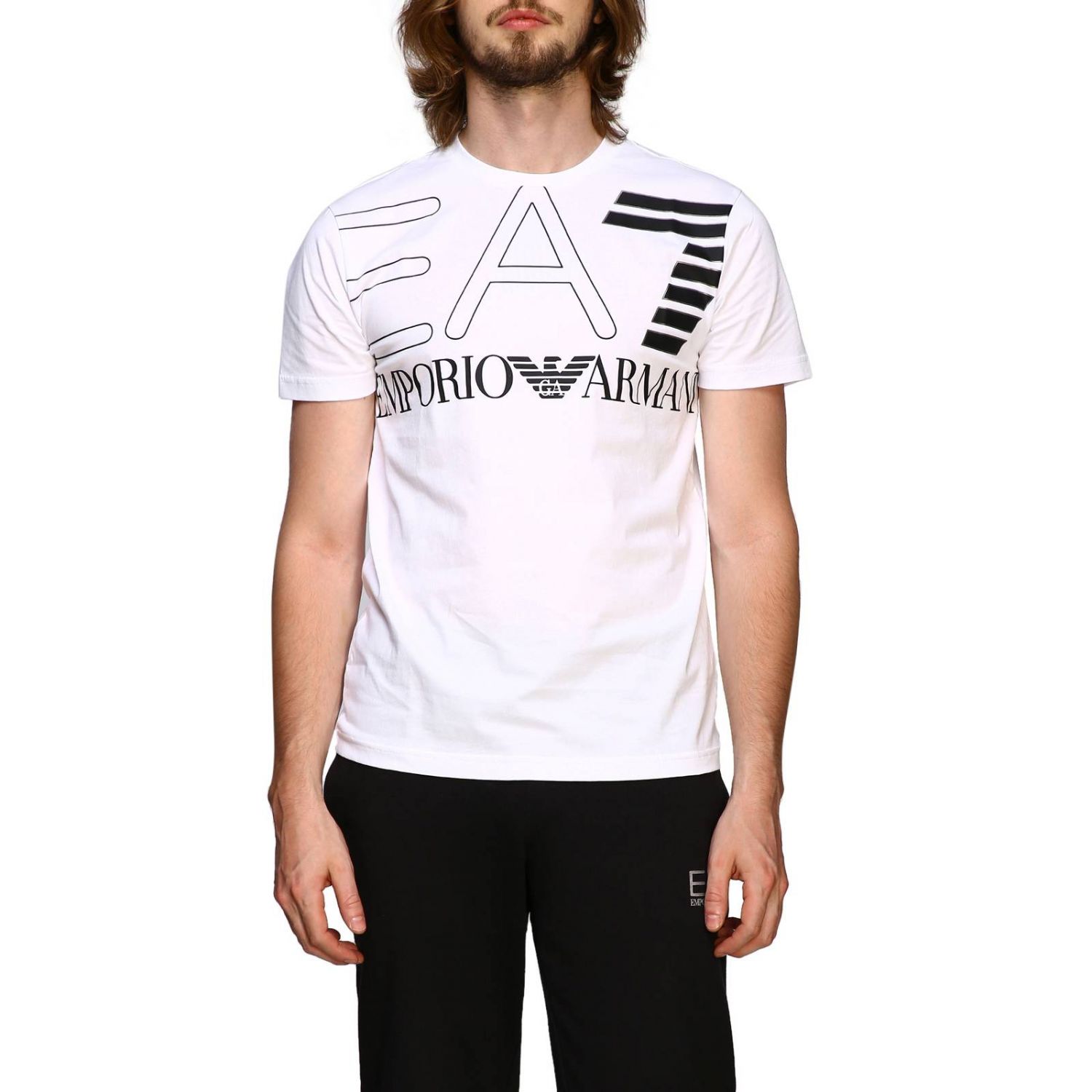 Ea7 Outlet: T-shirt men | T-Shirt Ea7 Men White | T-Shirt Ea7 6GPT11 ...