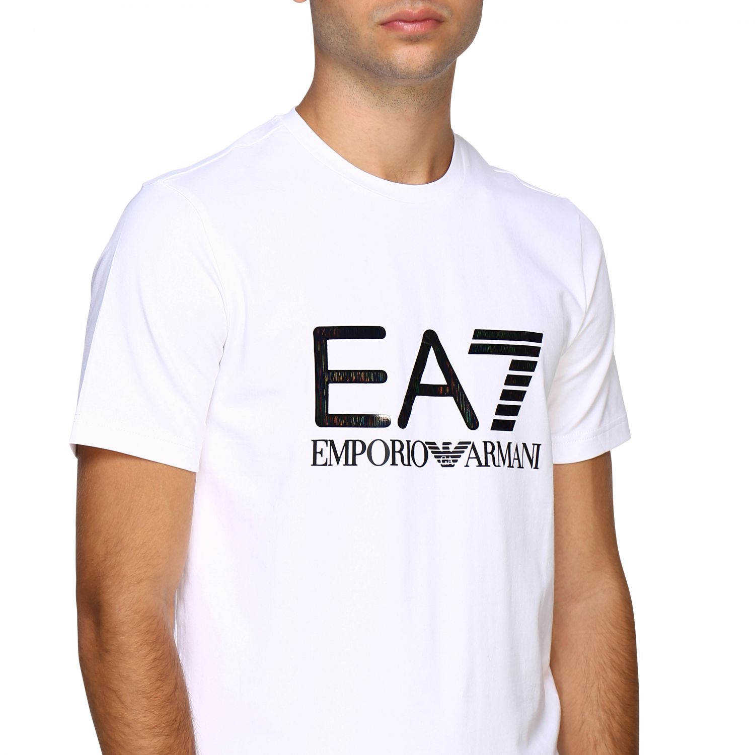 mens white ea7 t shirt