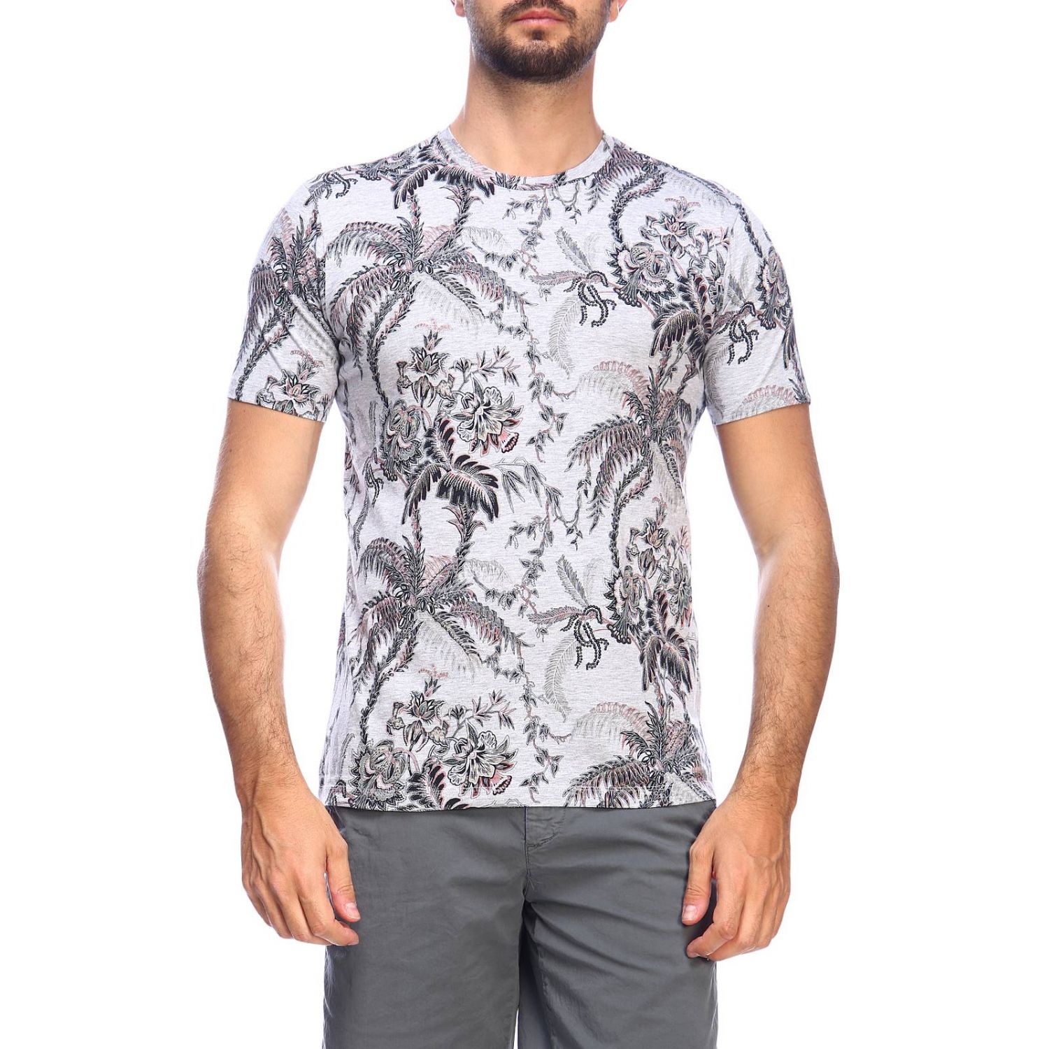 Etro Outlet: t-shirt for man - Grey | Etro t-shirt 1Y020 4170 online on ...
