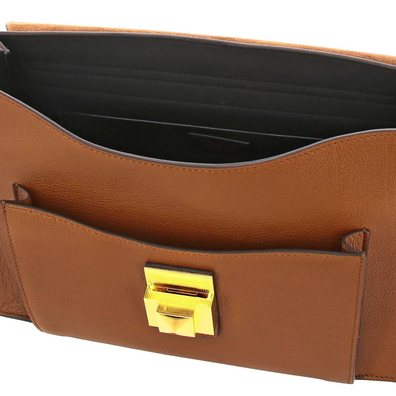 Furla Outlet Medium Diva bag in textured leather with handle and