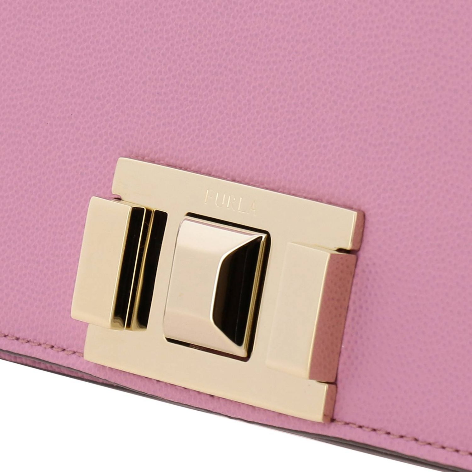 Furla Outlet Mimì mini bag in textured leather with shoulder strap