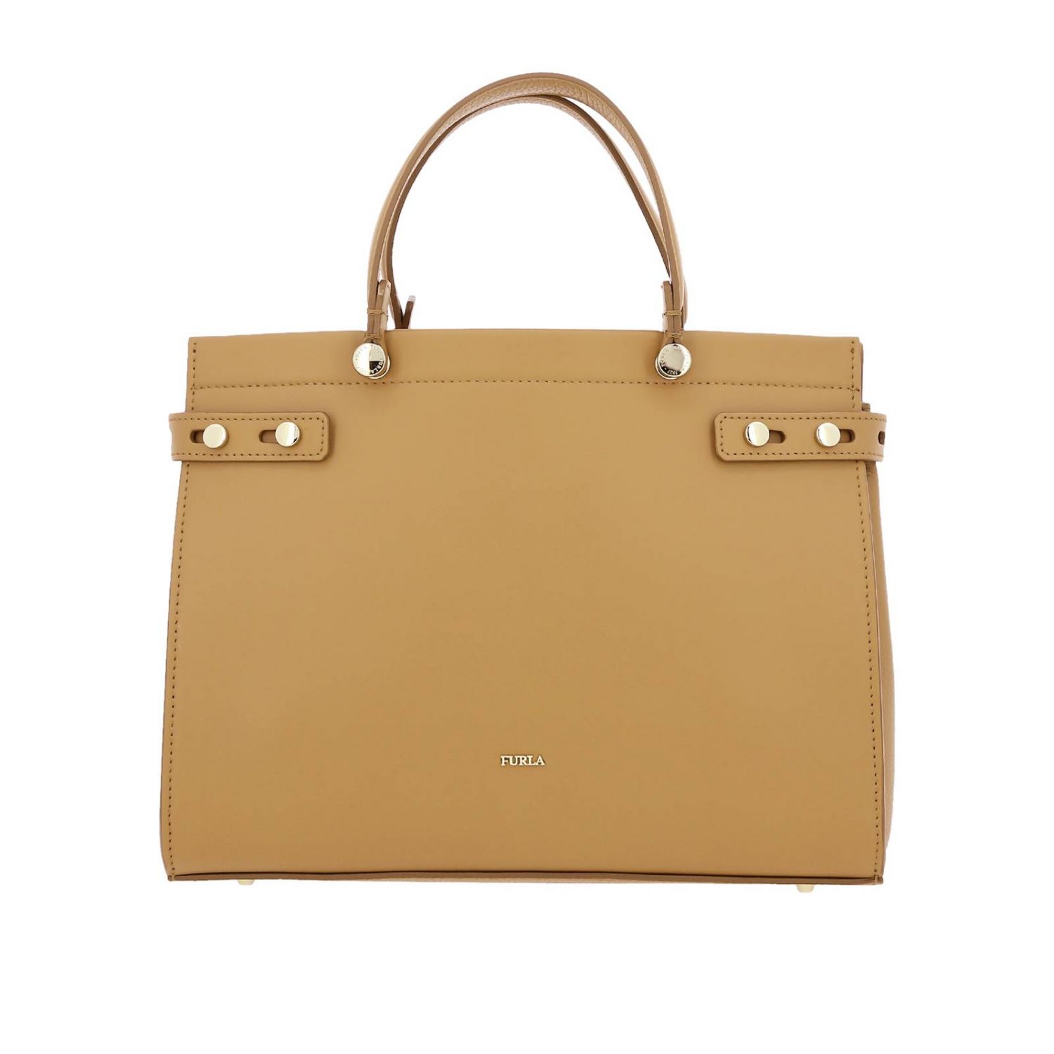 Furla Outlet Lady leather tote bag with logo Handbag Furla Women