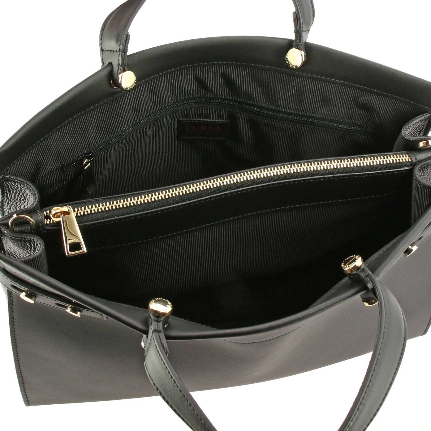 furla leather tote