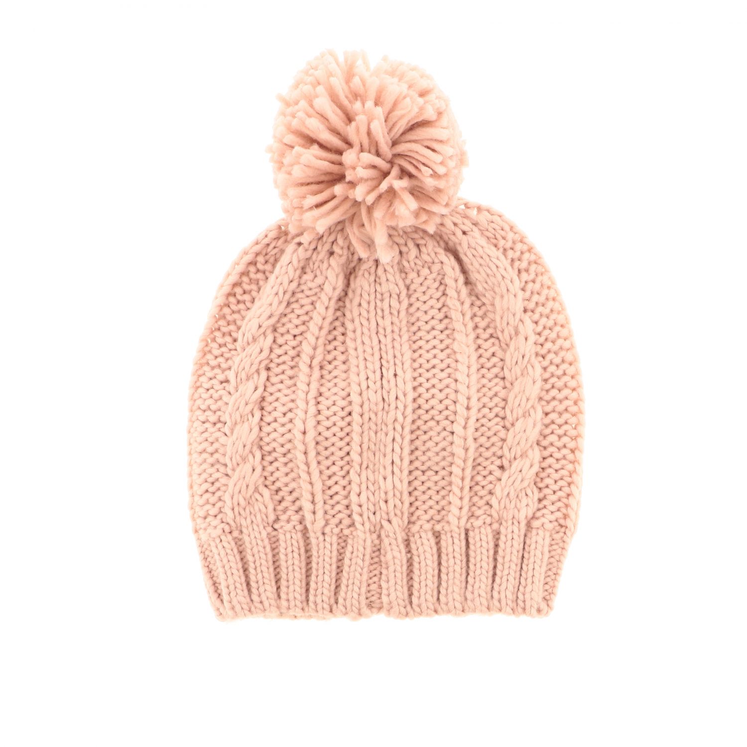 Colmar Outlet: Cappello in lana operata con pompon - Rosa | Cappello Colmar  4876 1OZ GIGLIO.COM