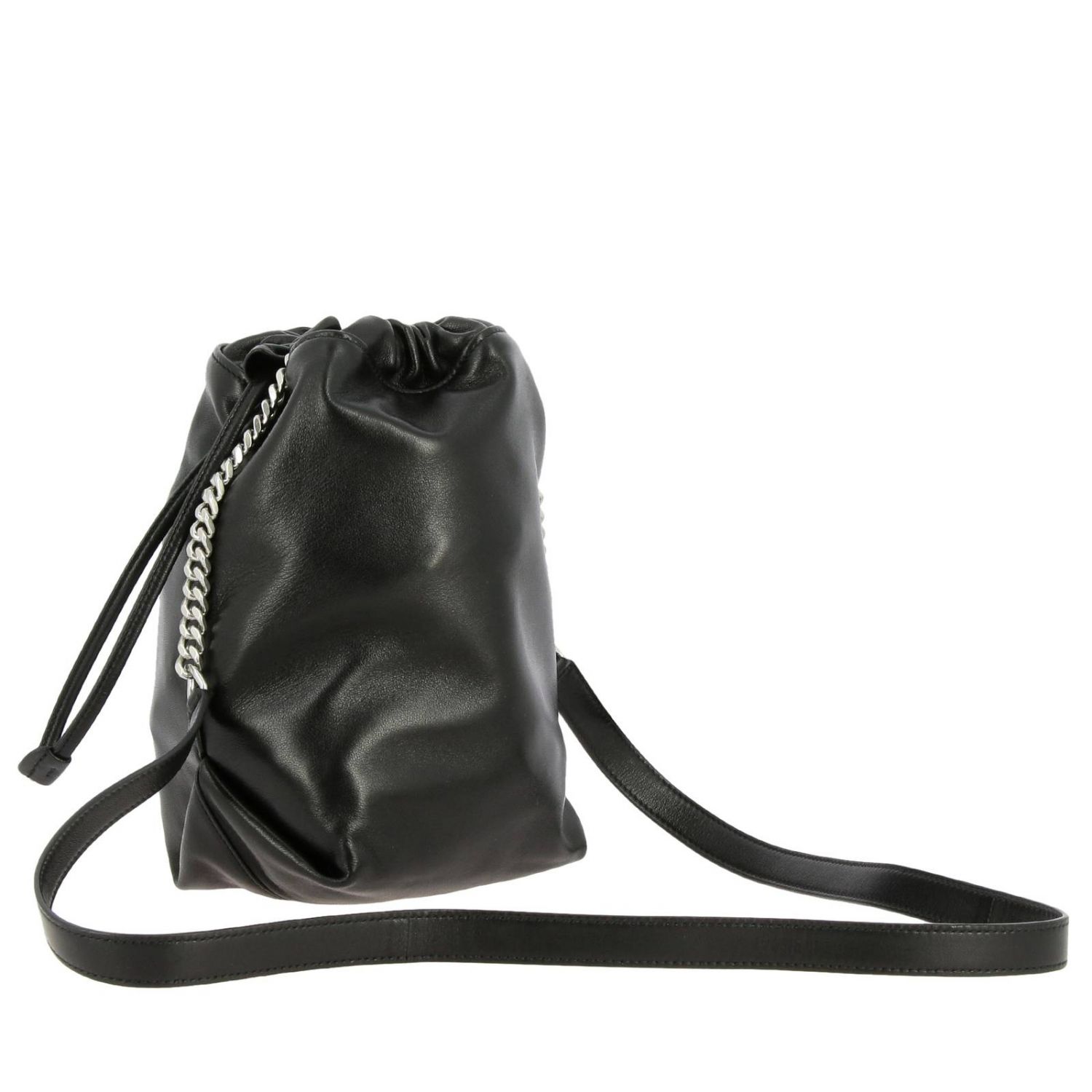 Saint Laurent Teddy Bucket Bag With Shoulder Strap By Mini Bag Saint Laurent Women Black Mini Bag Saint Laurent 583328 0yp0e Giglio Uk