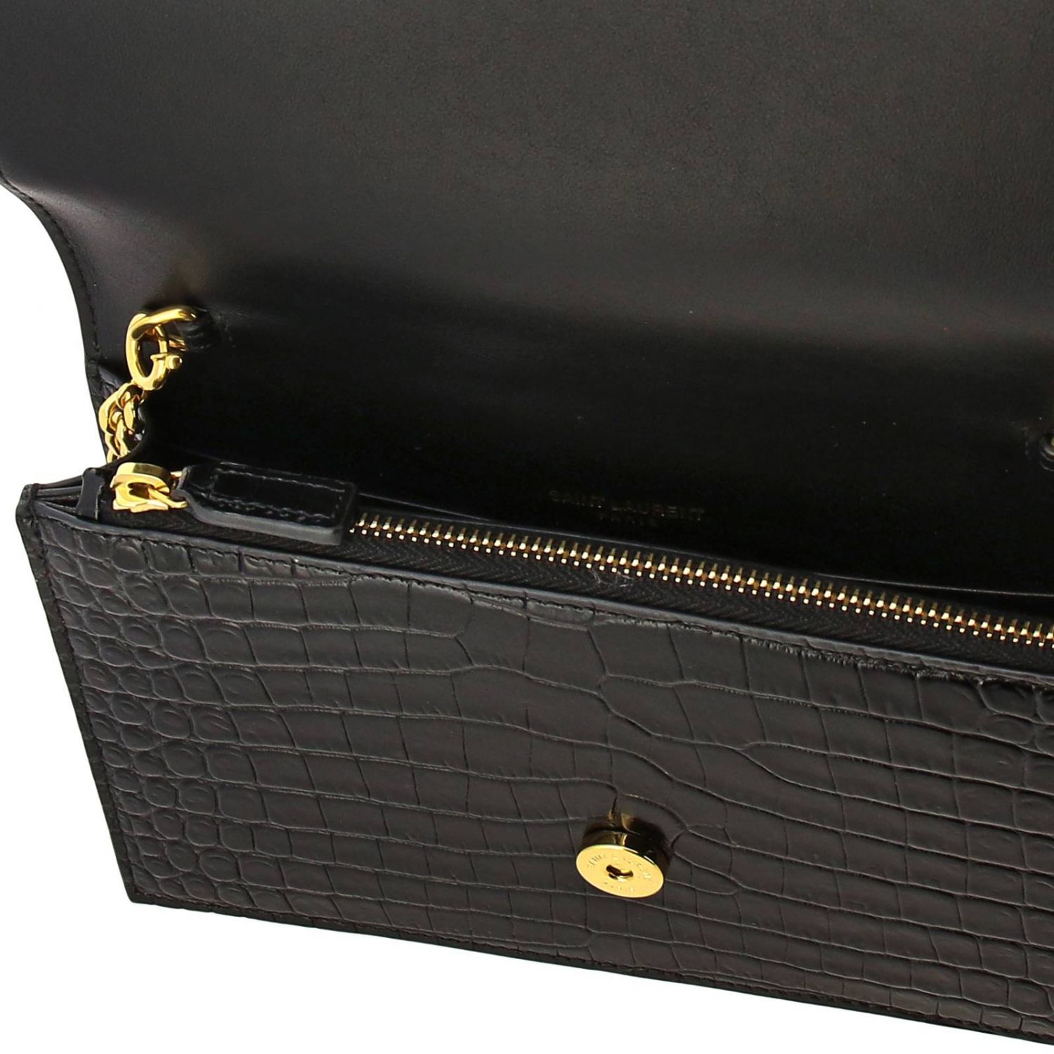 SAINT LAURENT: Kate Monogram YSL handbag in genuine leather with ...