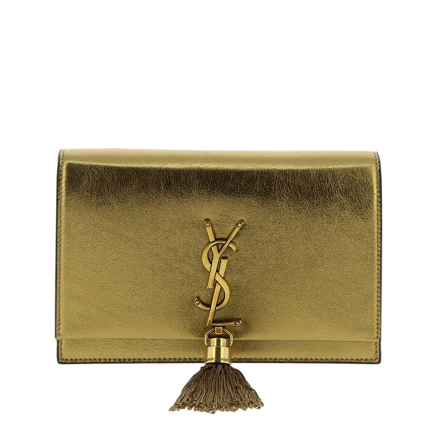 SAINT LAURENT: Kate Monogram bag YSL chain wallet in real laminated ...