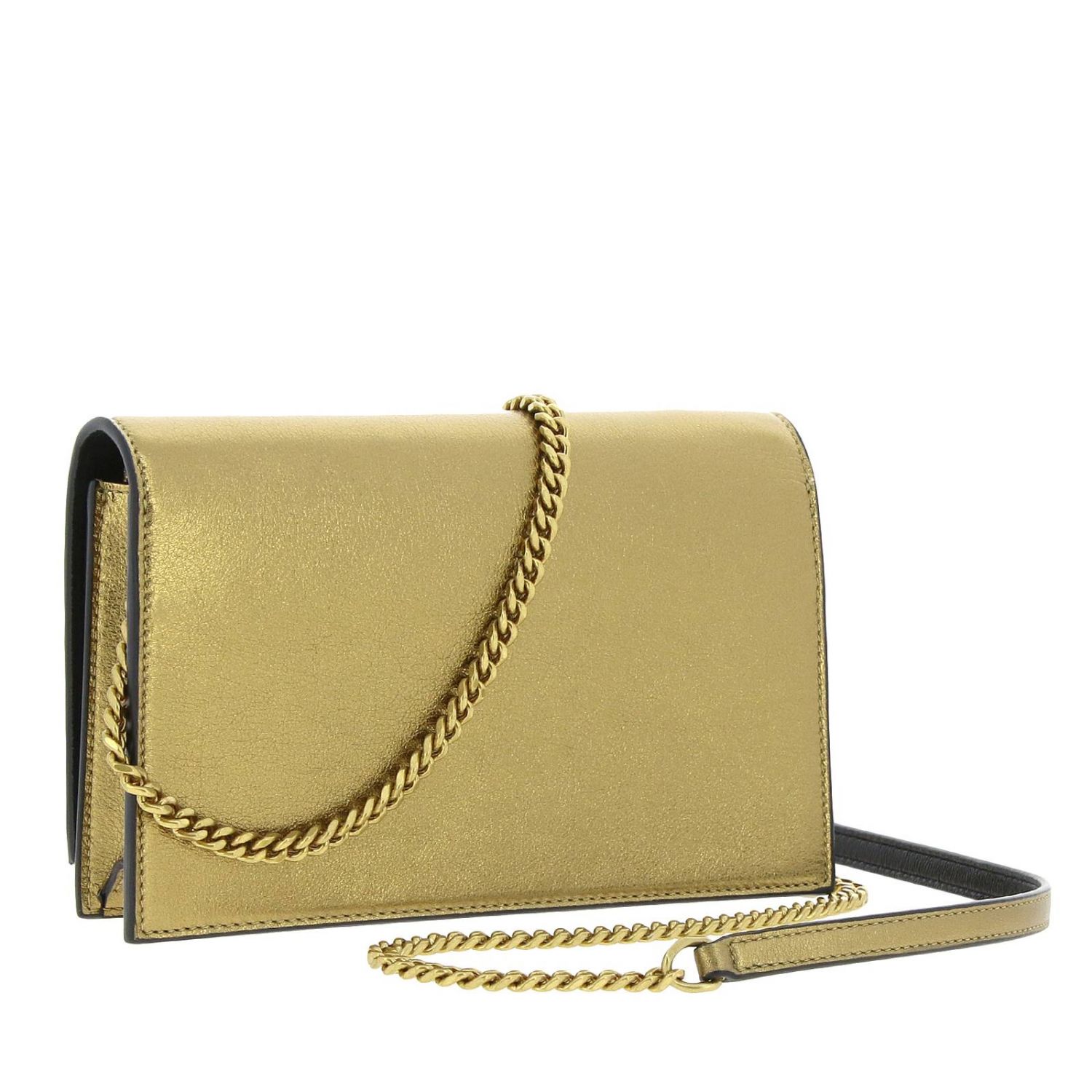 SAINT LAURENT Kate Monogram bag YSL chain wallet in real laminated