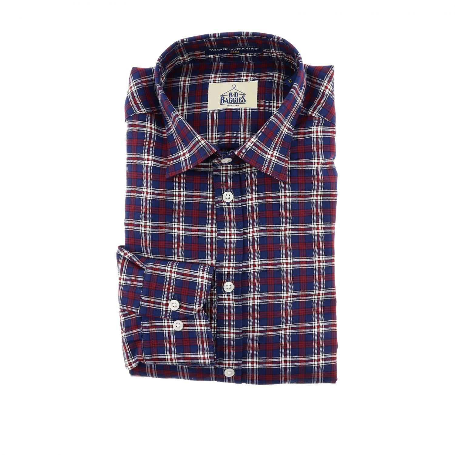 An American Tradition Outlet Chemise Homme Bd Baggies Rouge 
