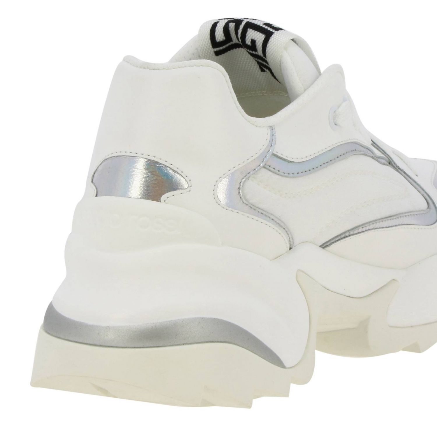 Спортивная обувь Sergio Rossi: Кроссовки Extreme Sergio Rossi из кожи и ткани белый 4