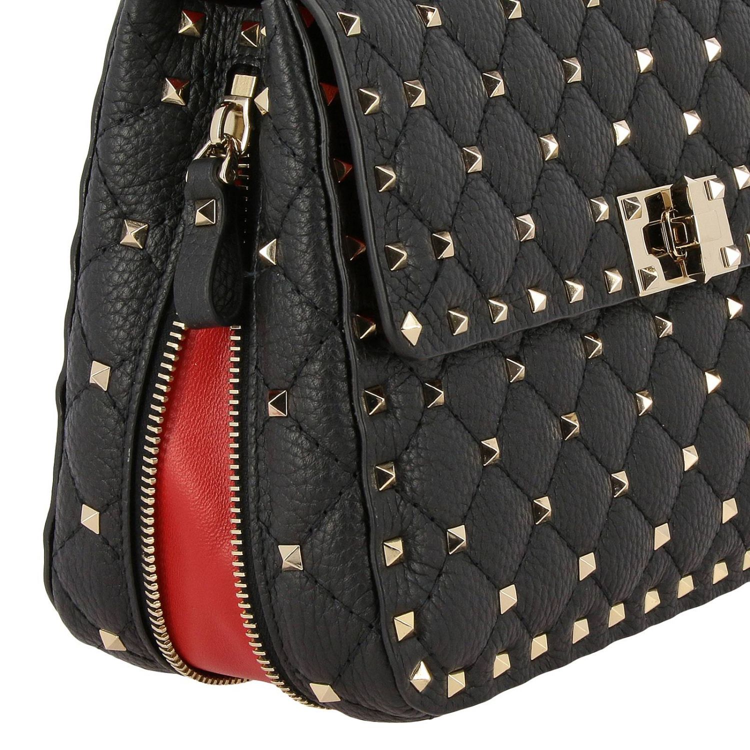 VALENTINO GARAVANI Rockstud Spike bag in quilted leather with
