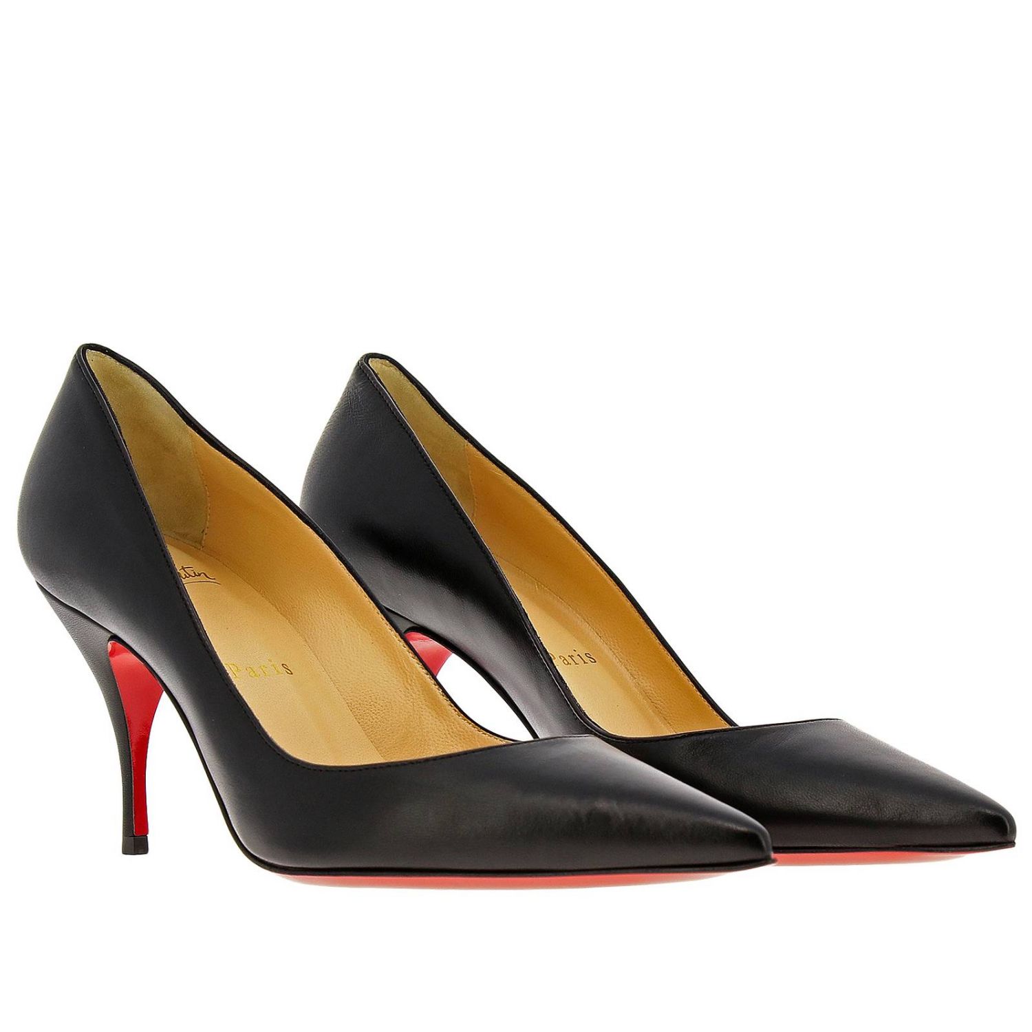 CHRISTIAN LOUBOUTIN: Clare décolleté in nappa leather | Pumps Christian ...