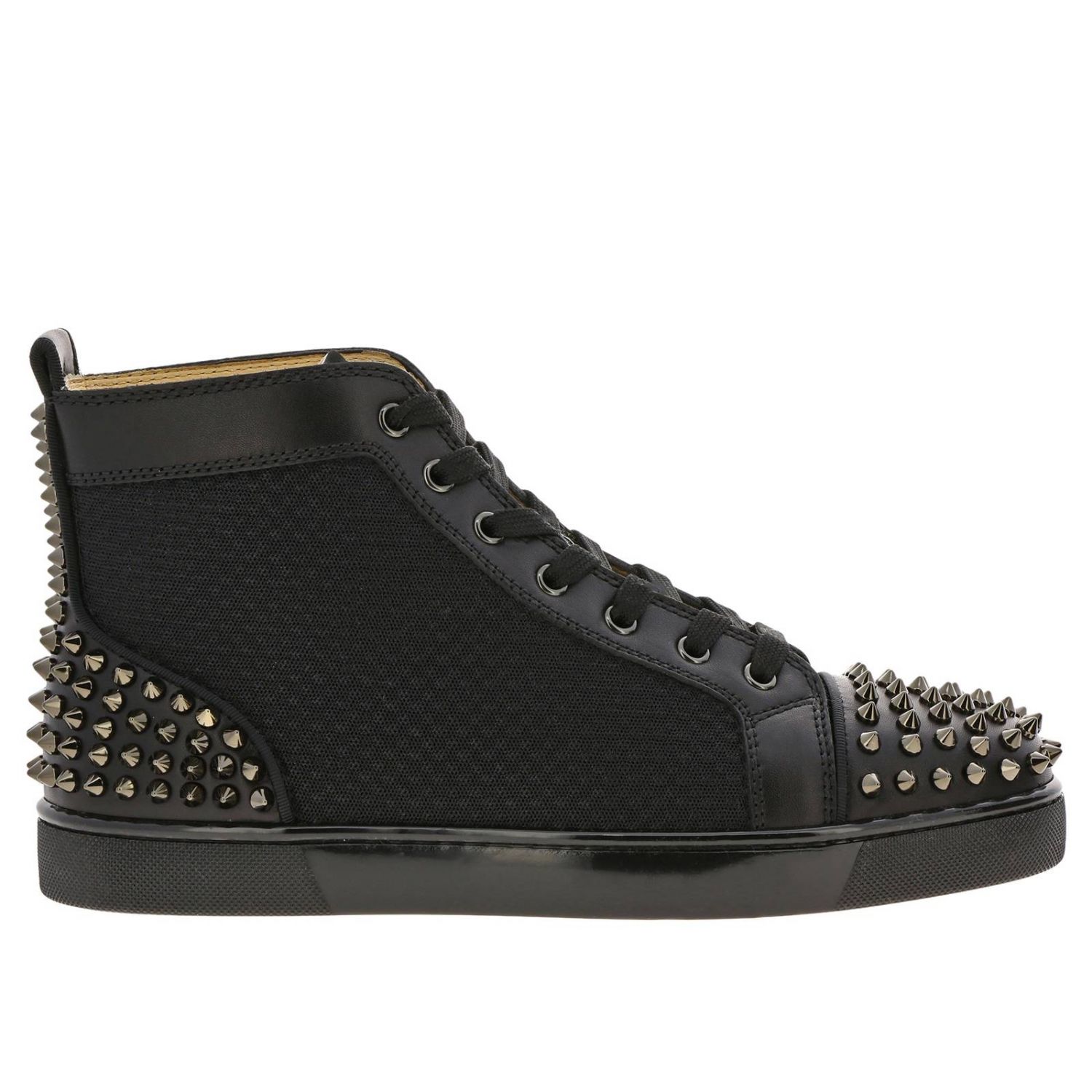 Ac Lou spikes Christian Louboutin sneakers in mesh and leather