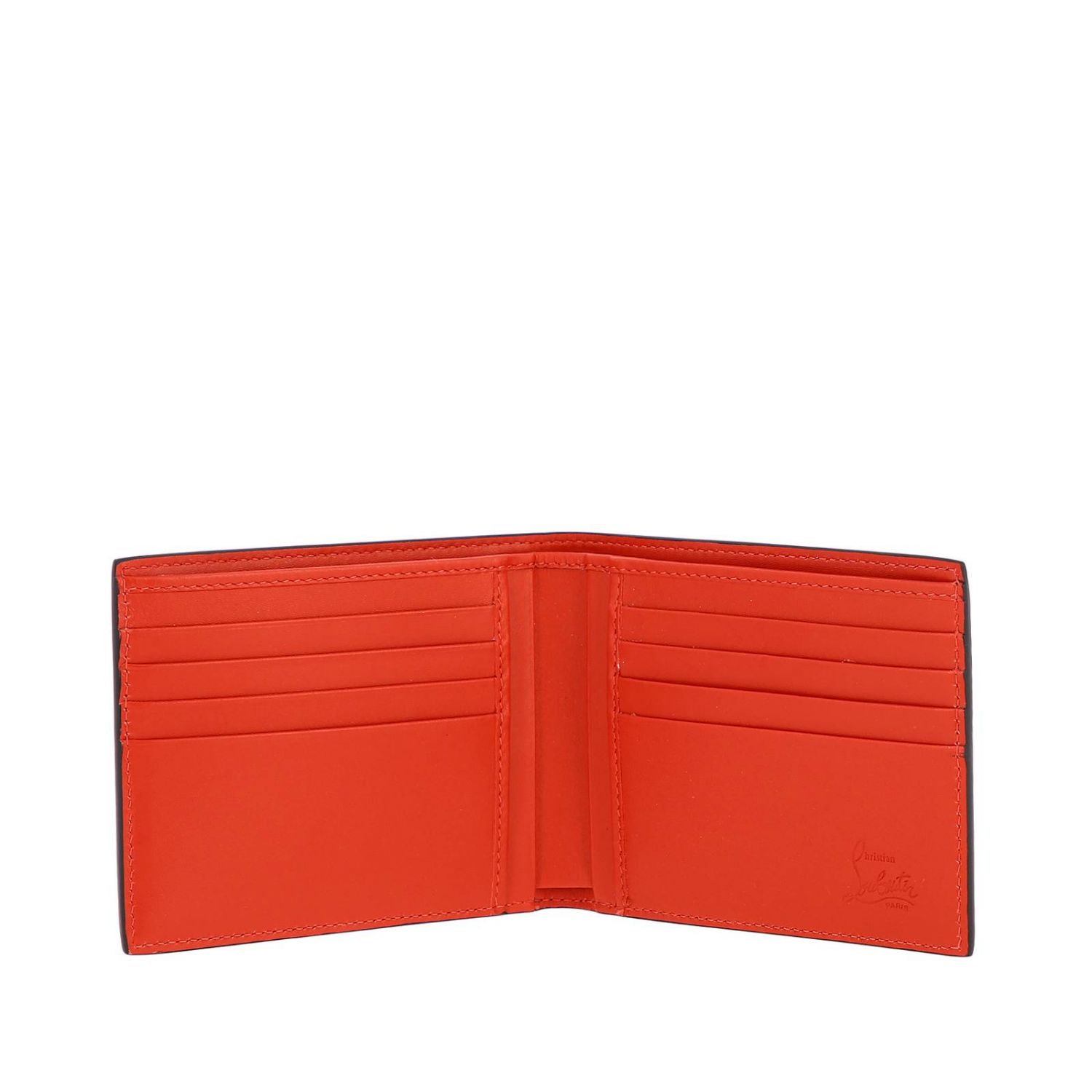 CHRISTIAN LOUBOUTIN: Coolcard wallet in textured leather and 