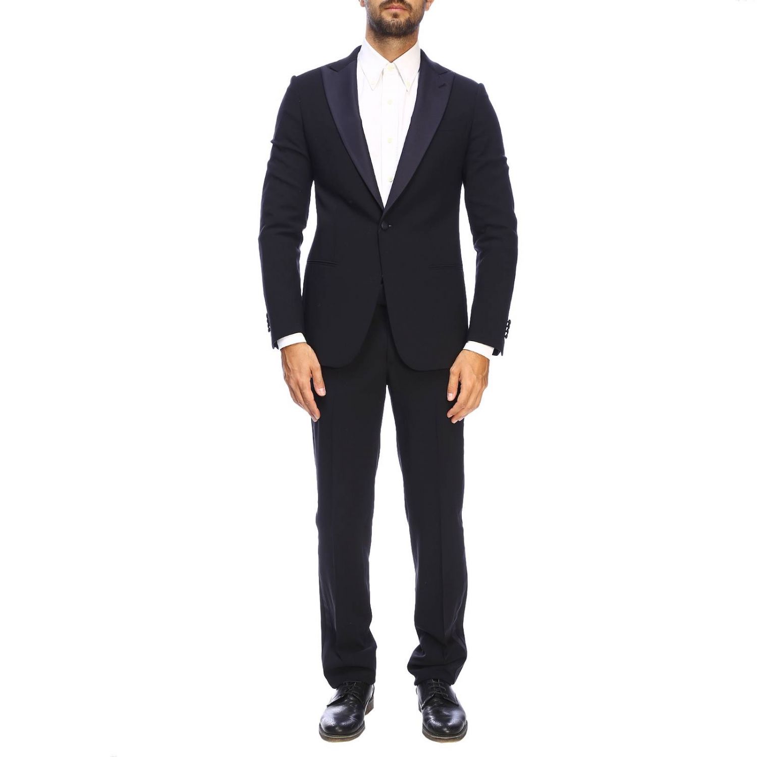 Giorgio Armani Outlet: Abito uomo - Nero | Abito Giorgio Armani 8WGAS006  T002Z GIGLIO.COM