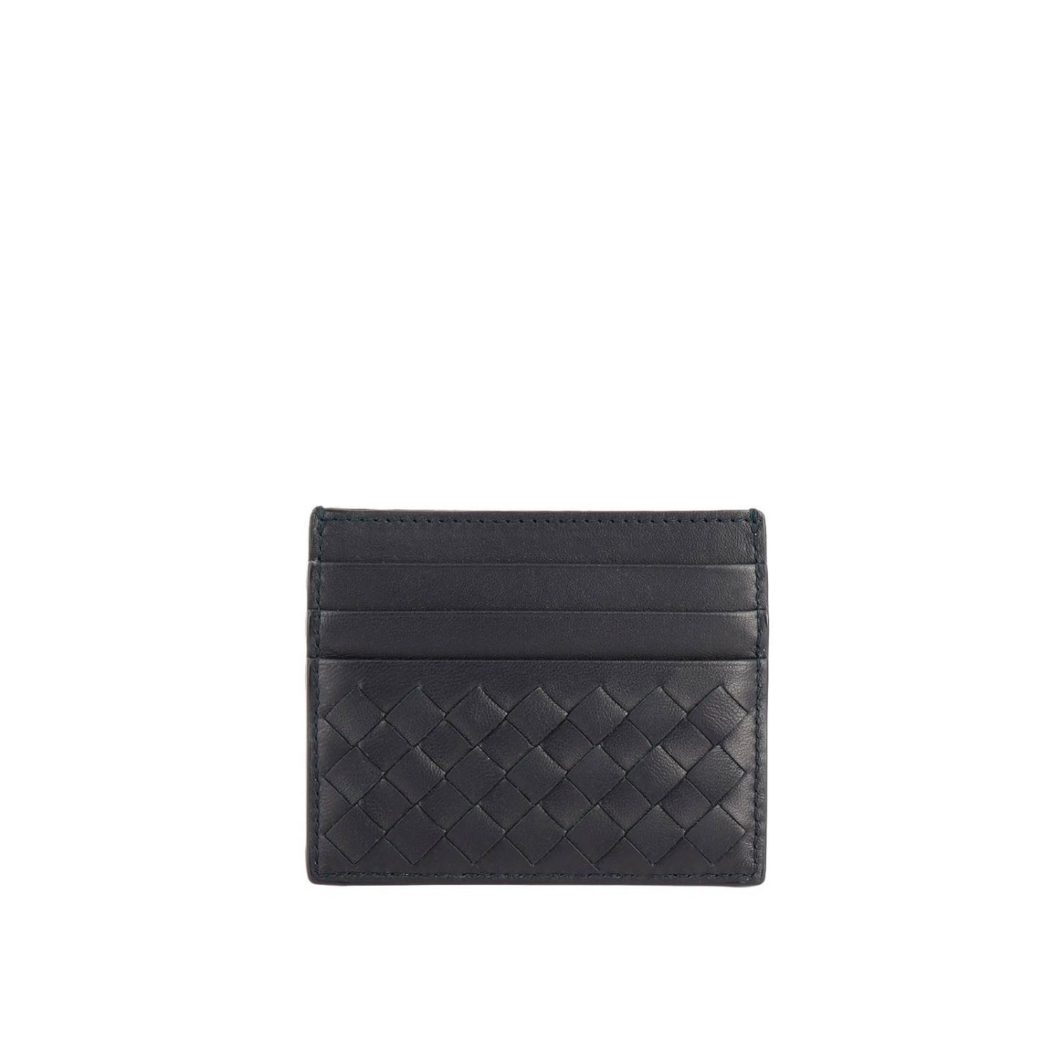Bottega Veneta Outlet: card holder in woven leather | Wallet Bottega ...