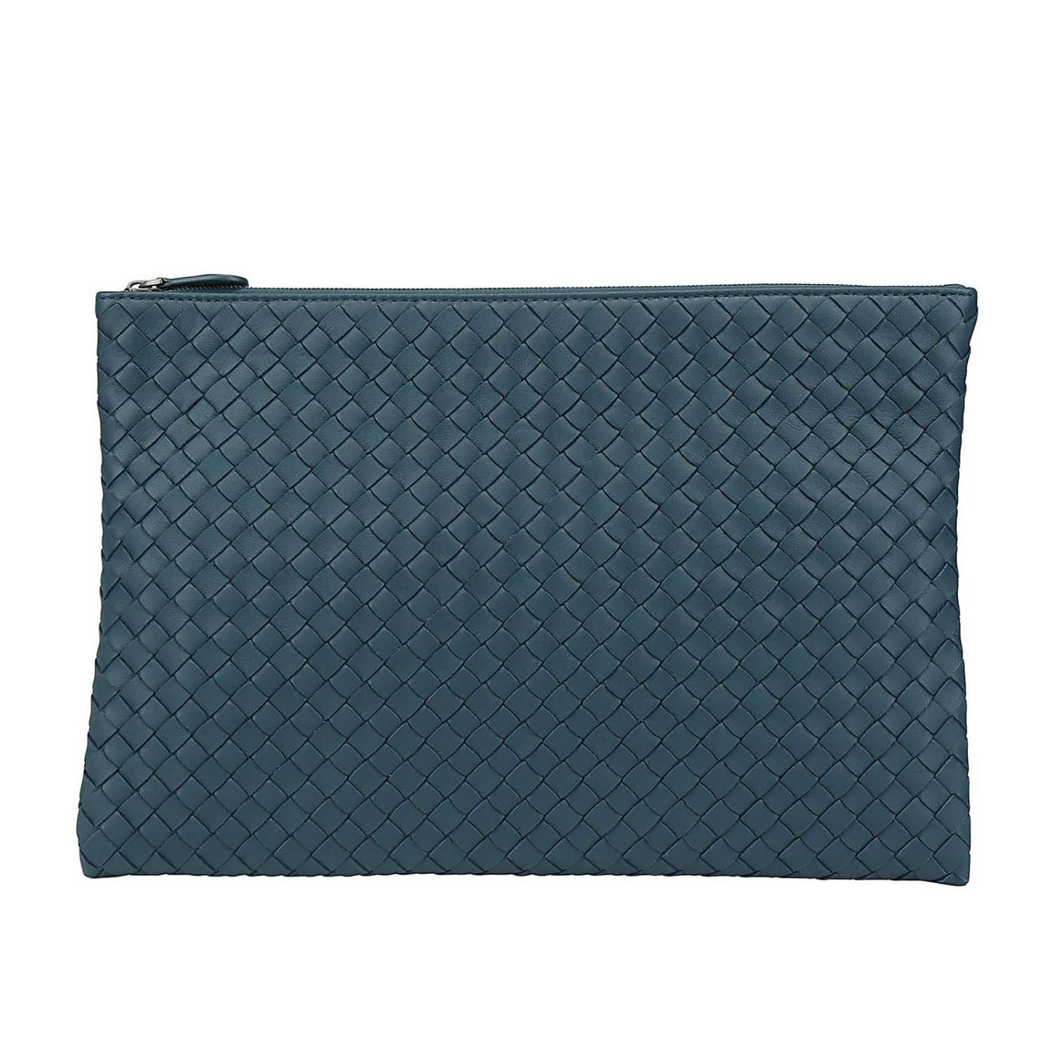 Bottega Veneta Outlet: medium-sized clutch bag in woven leather ...