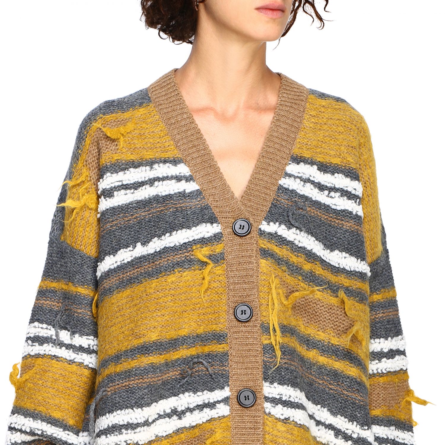 Sweater women M Missoni Cardigan M Missoni Women Grey Cardigan M