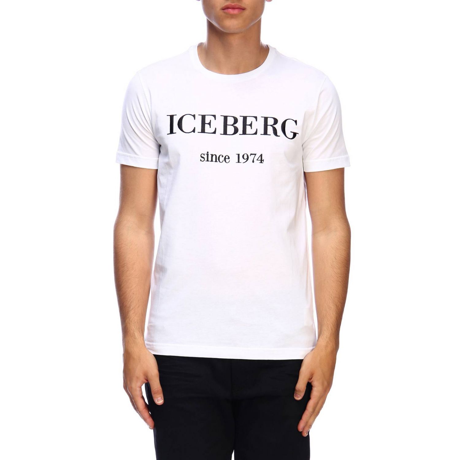 Iceberg Outlet: t-shirt for man - White | Iceberg t-shirt F014 6331 ...